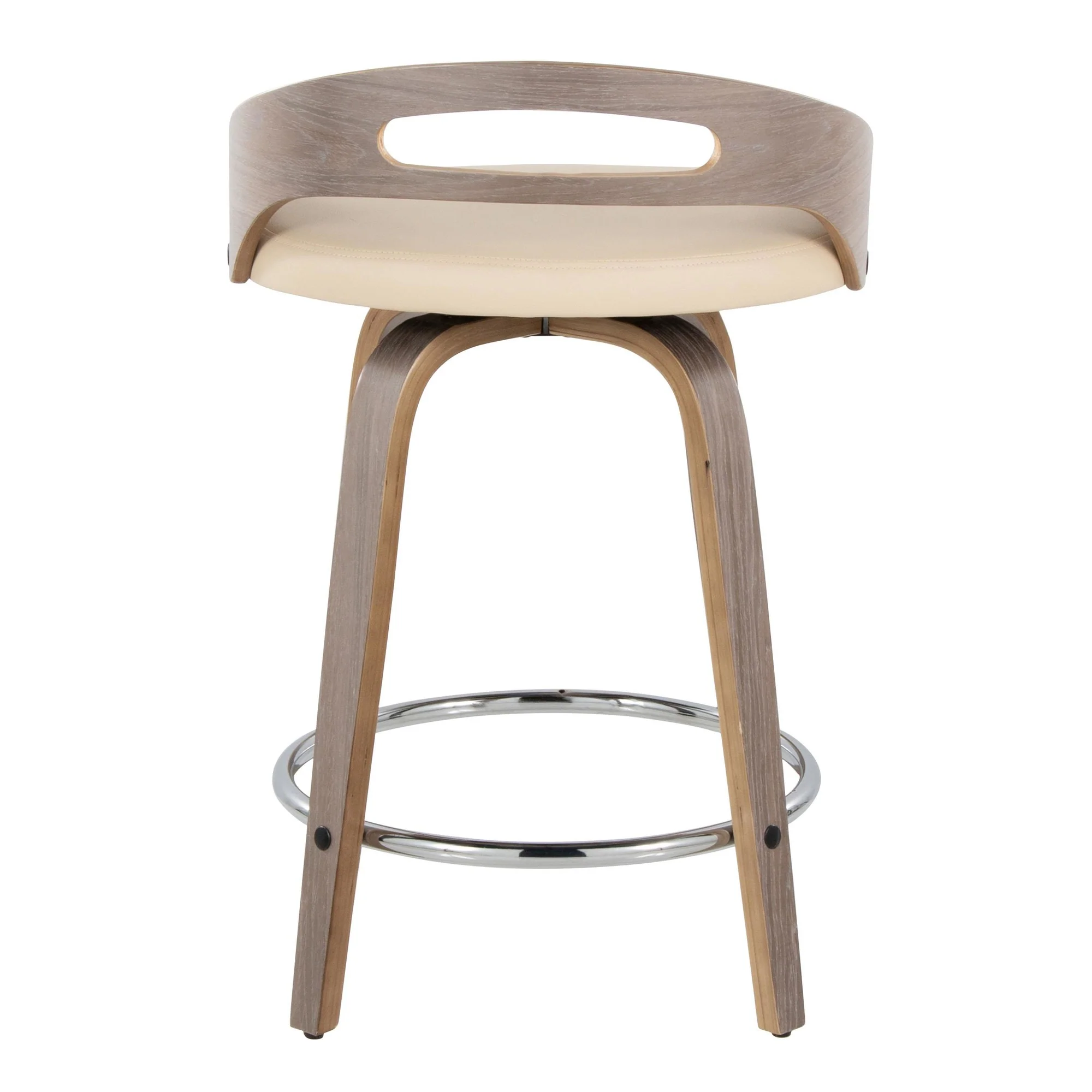 Cassis 24" Fixed-Height Counter Stool - Set of 2 By LumiSource - B24-CASSISPU-GRTZQ2 LGYLGYBK2 - Image 20