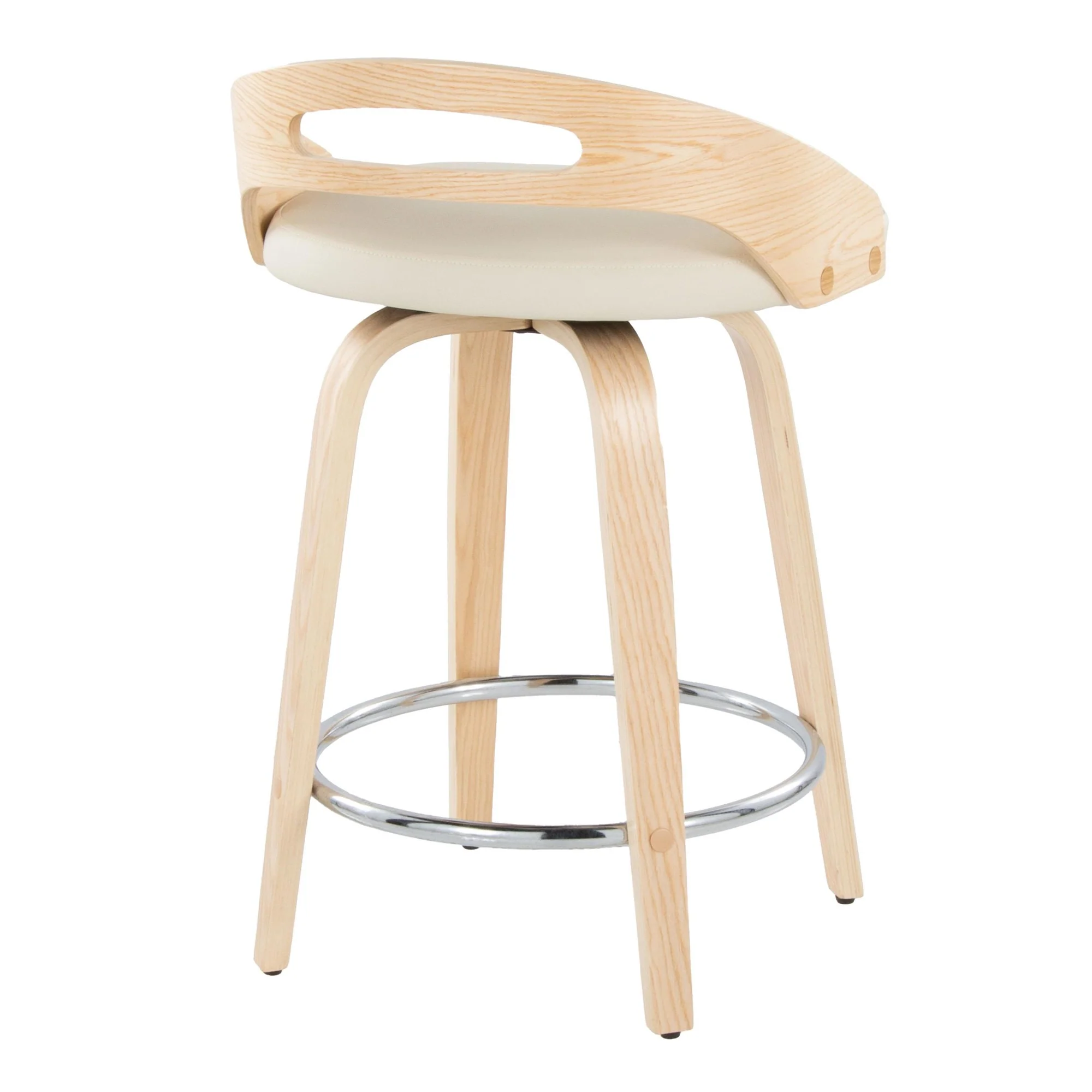 Cassis 24" Fixed-Height Counter Stool - Set of 2 By LumiSource - B24-CASSISPU-GRTZQ2 LGYLGYBK2 - Image 28
