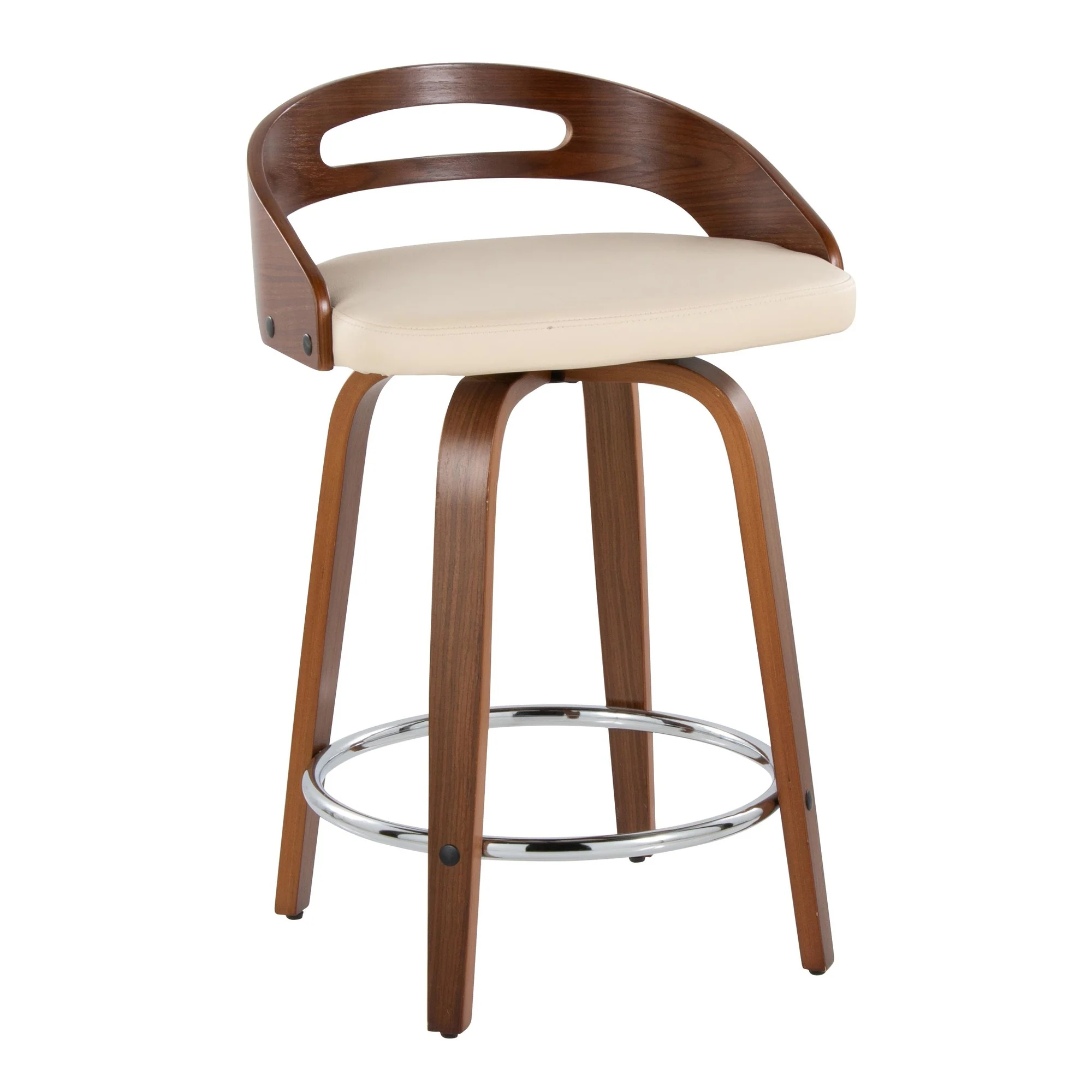 Cassis 24" Fixed-Height Counter Stool - Set of 2 By LumiSource - B24-CASSISPU-GRTZQ2 LGYLGYBK2 - Image 36