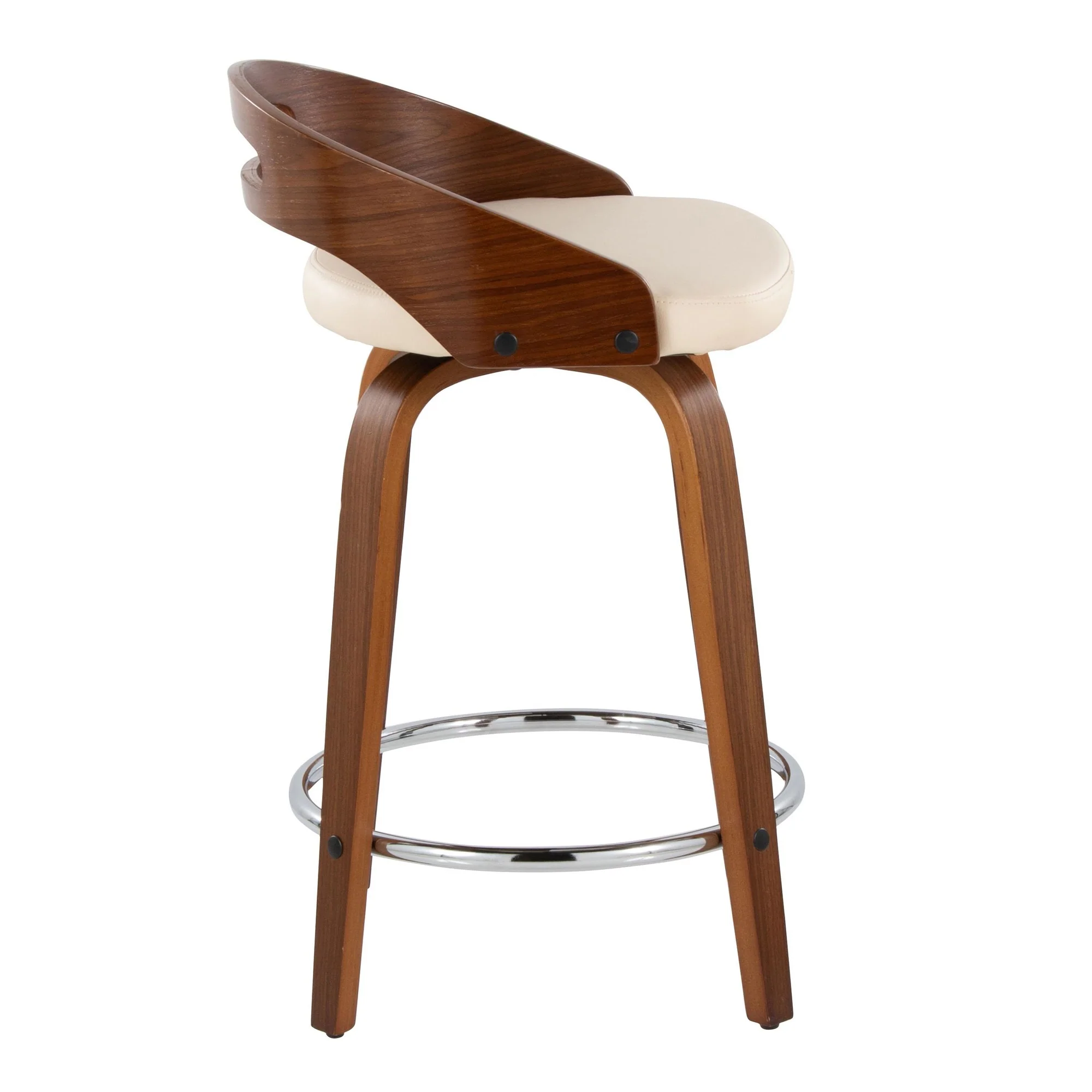 Cassis 24" Fixed-Height Counter Stool - Set of 2 By LumiSource - B24-CASSISPU-GRTZQ2 LGYLGYBK2 - Image 37