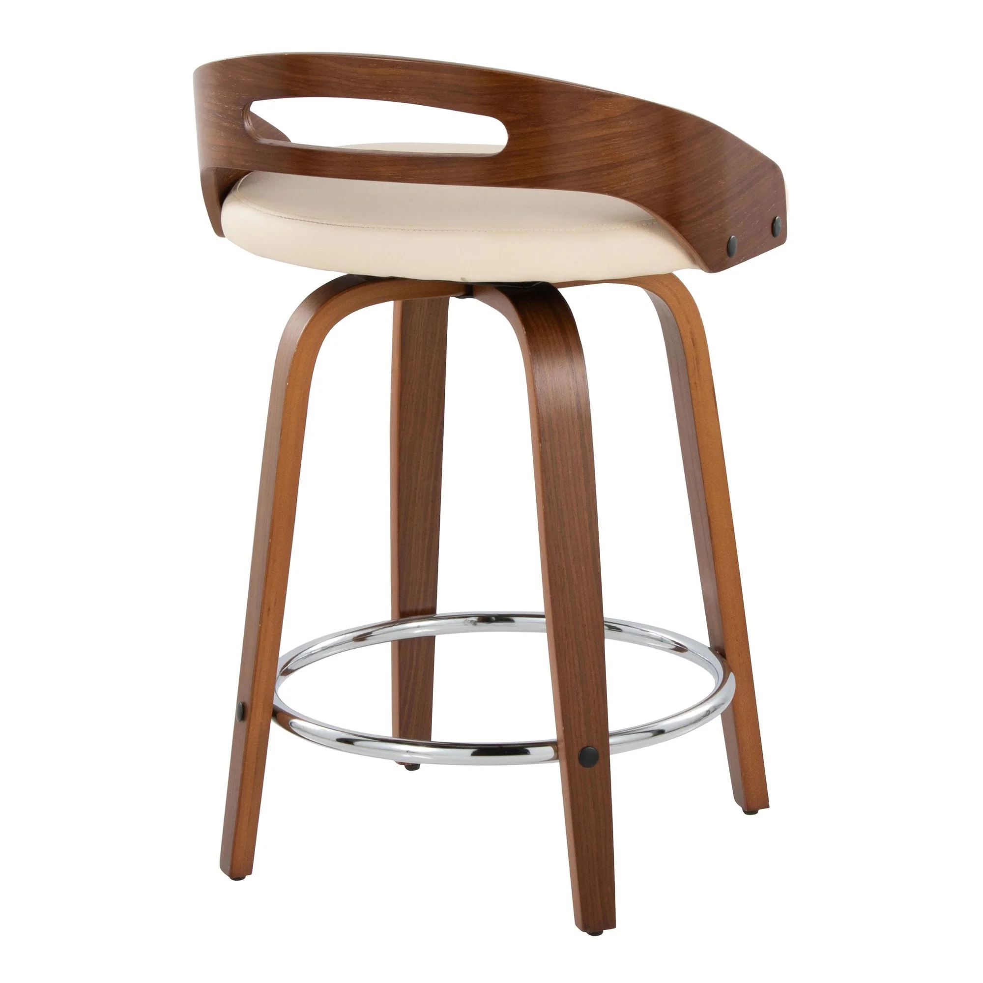 Cassis 24" Fixed-Height Counter Stool - Set of 2 By LumiSource - B24-CASSISPU-GRTZQ2 LGYLGYBK2 - Image 38