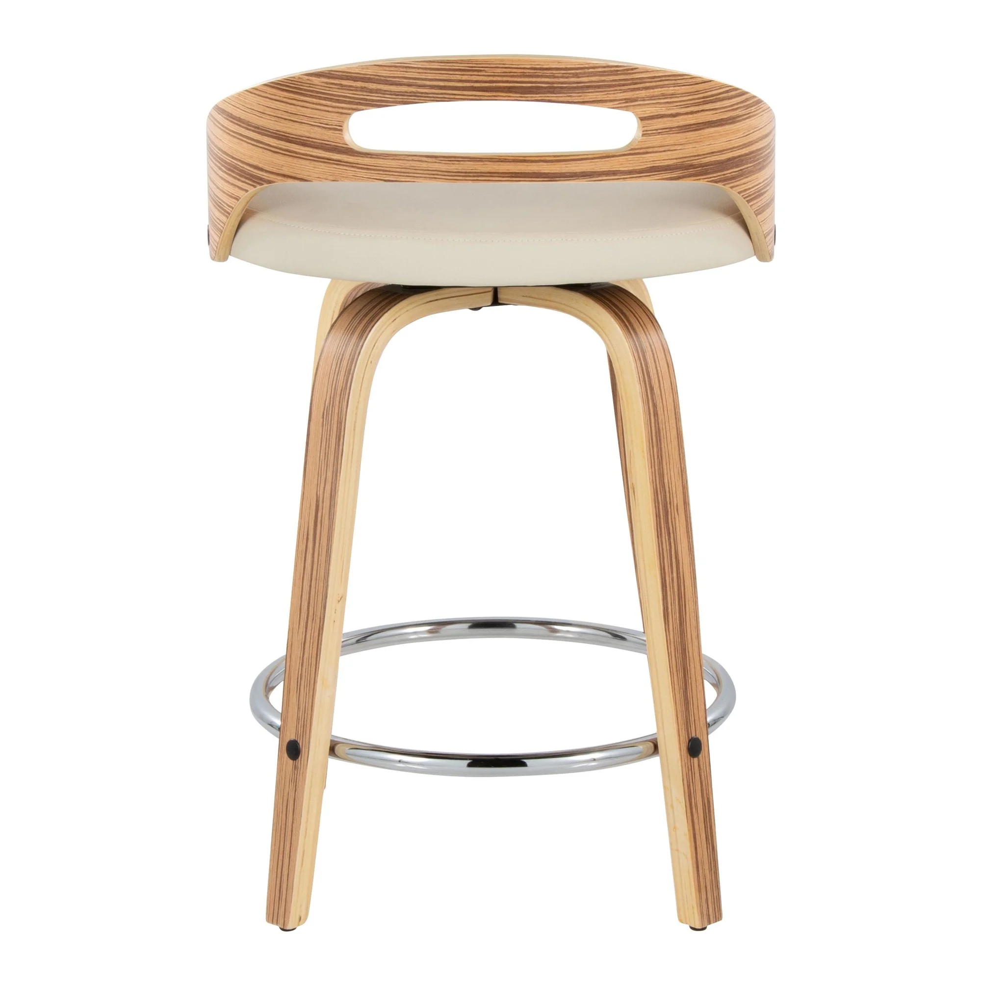 Cassis 24" Fixed-Height Counter Stool - Set of 2 By LumiSource - B24-CASSISPU-GRTZQ2 LGYLGYBK2 - Image 60