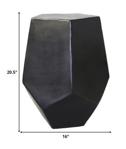 Cast Aluminum Hexagonal Drum Table By Homeroots - Image 5