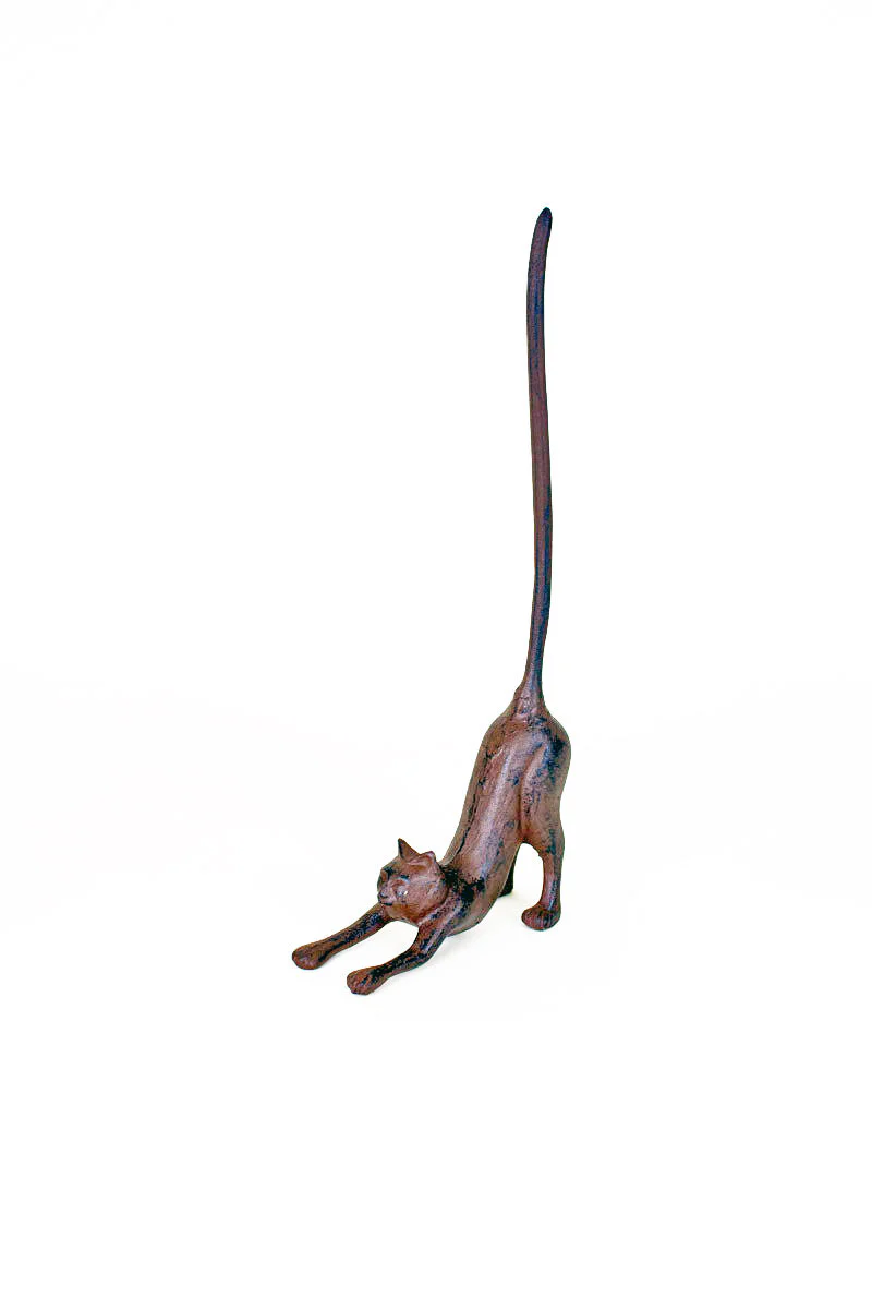 Cast Iron Cat Paper Towel Holder (Min 2) By Kalalou - Image 2