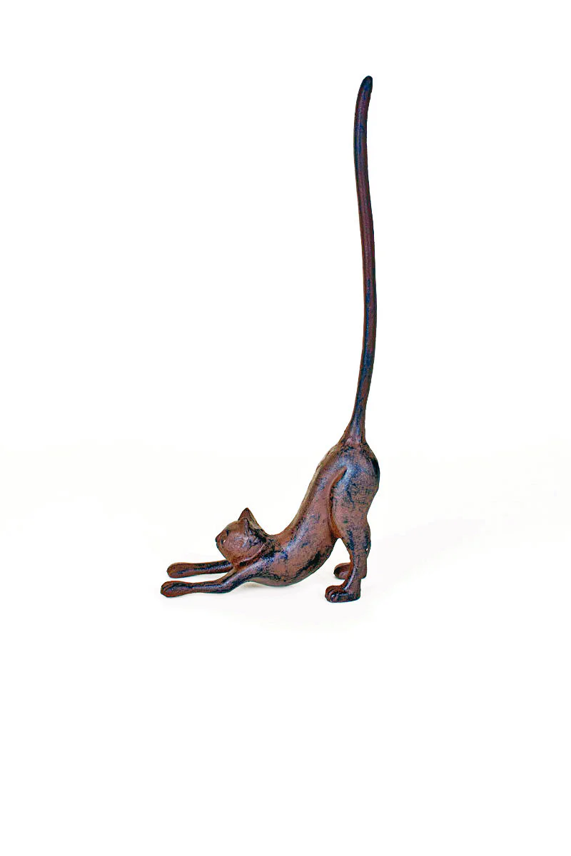 Cast Iron Cat Paper Towel Holder (Min 2) By Kalalou - Image 3