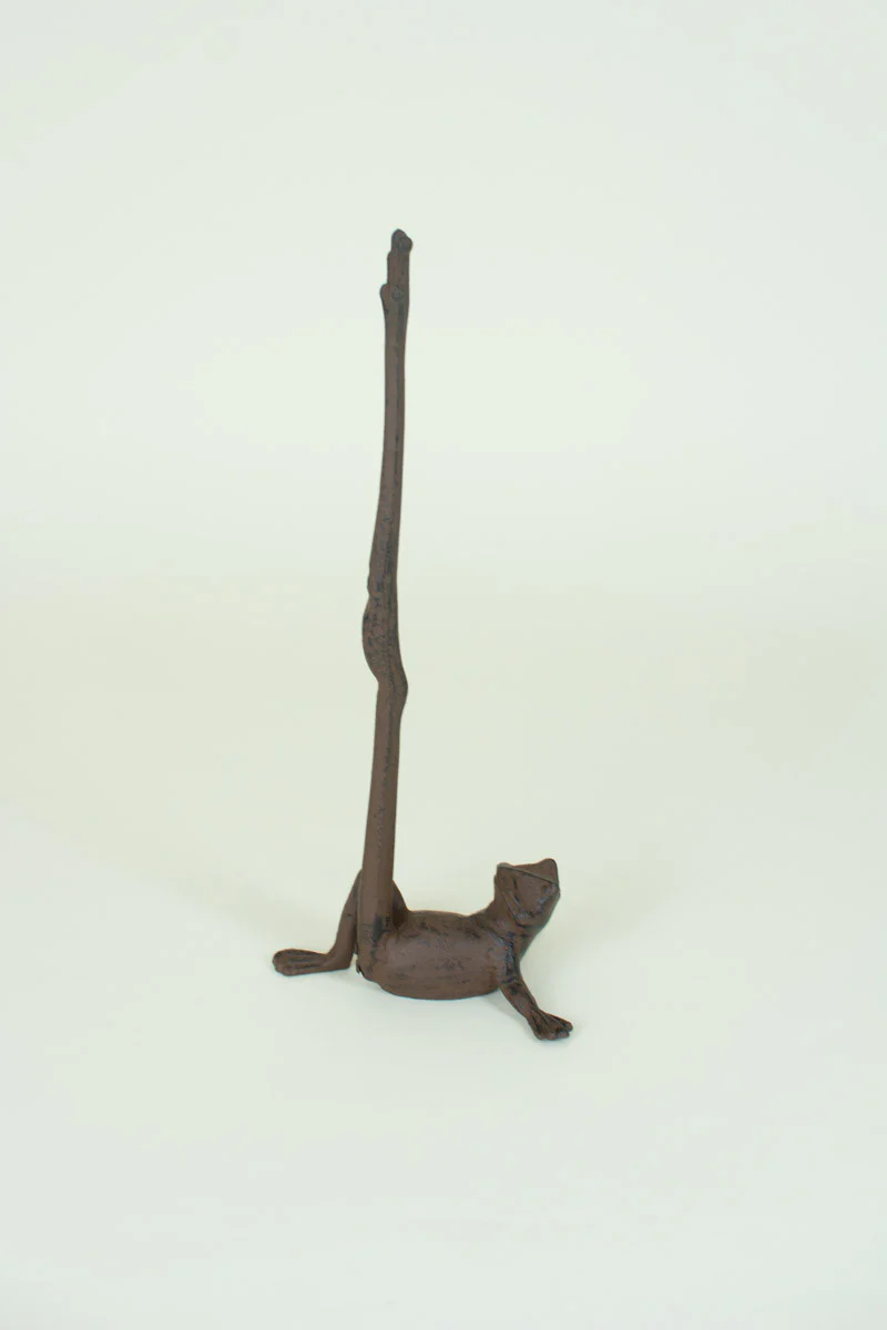 Cast Iron Frog Paper Towel Holder (Min 2) By Kalalou - Image 3