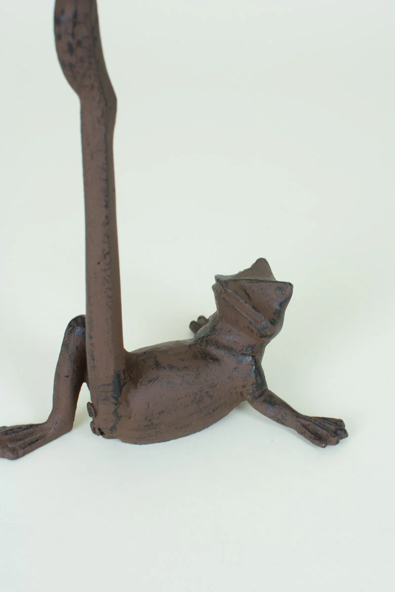 Cast Iron Frog Paper Towel Holder (Min 2) By Kalalou - Image 5