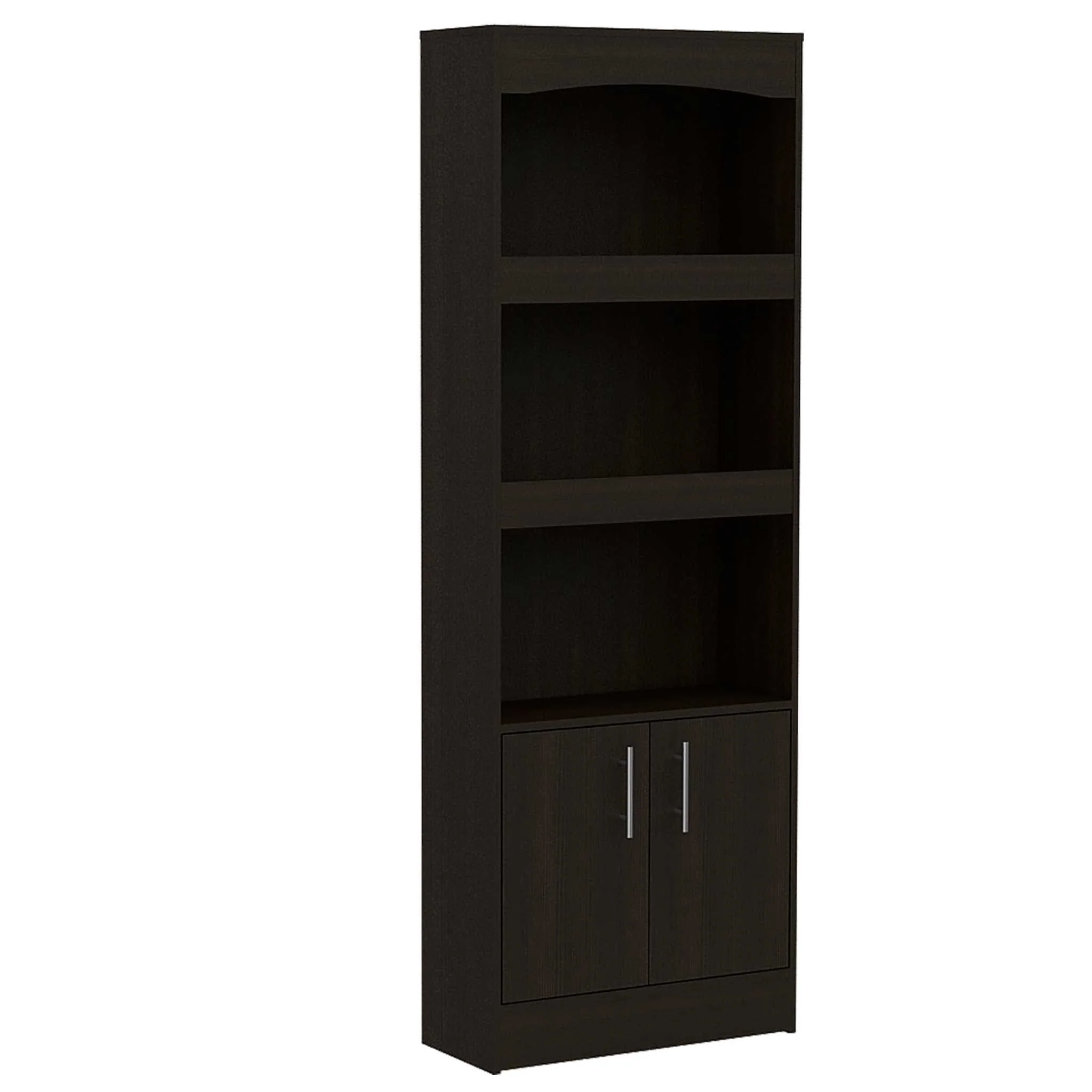 Catarina Black Bookcase Cabinet By Homeroots - Image 2