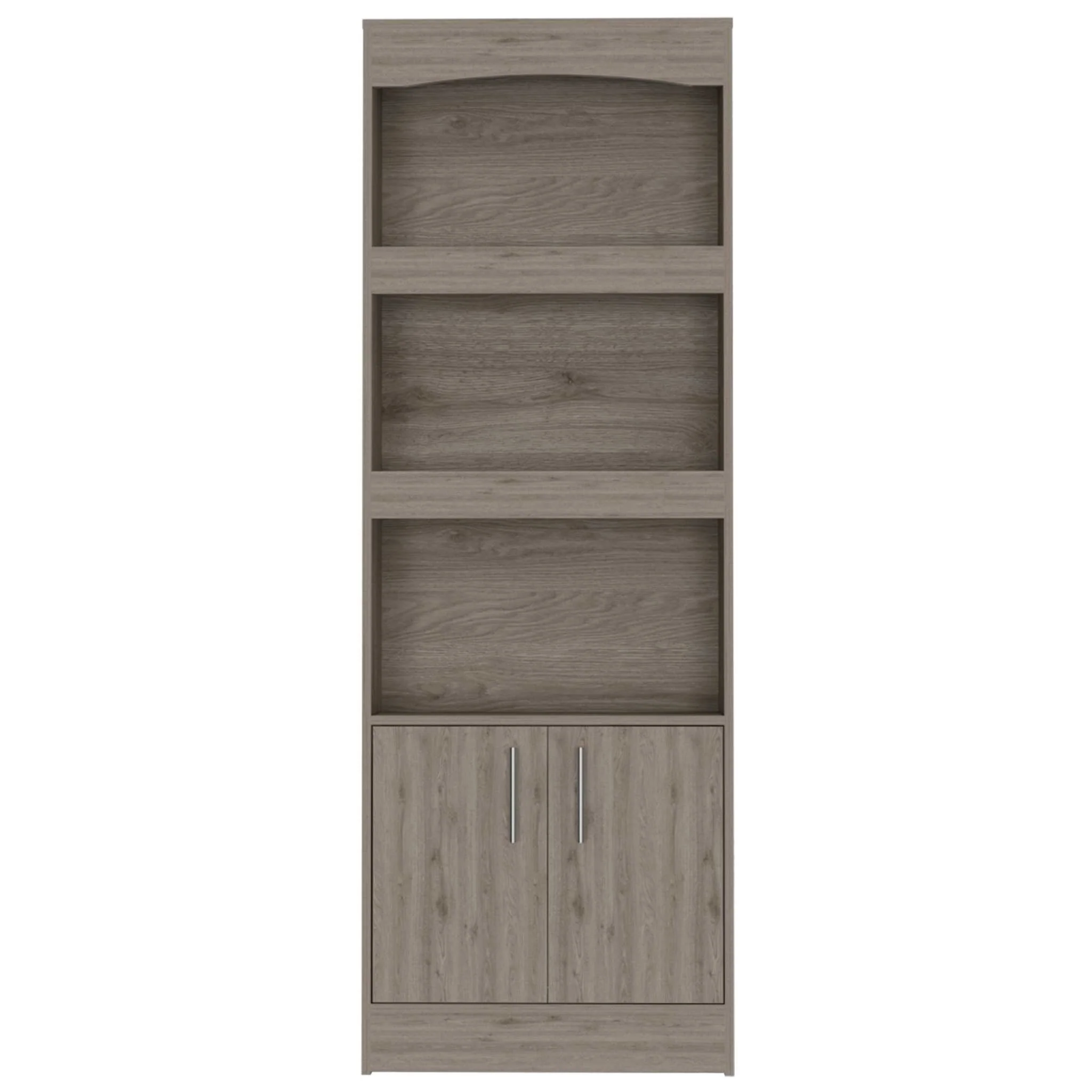 Catarina Light Gray Bookcase Cabinet By Homeroots - Image 2