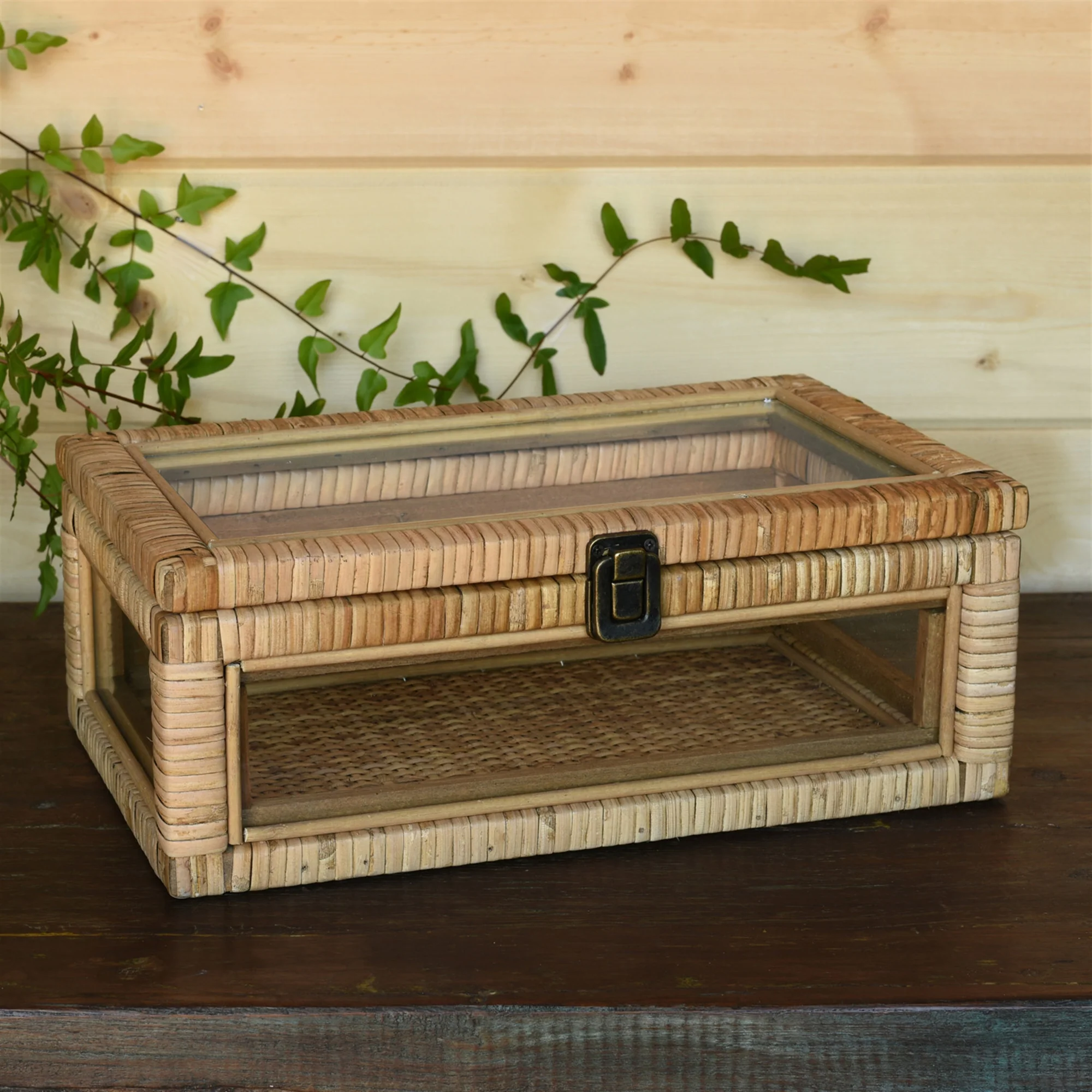 Cayman Case, Rattan - Rectangle - Natural By HomArt - Image 2