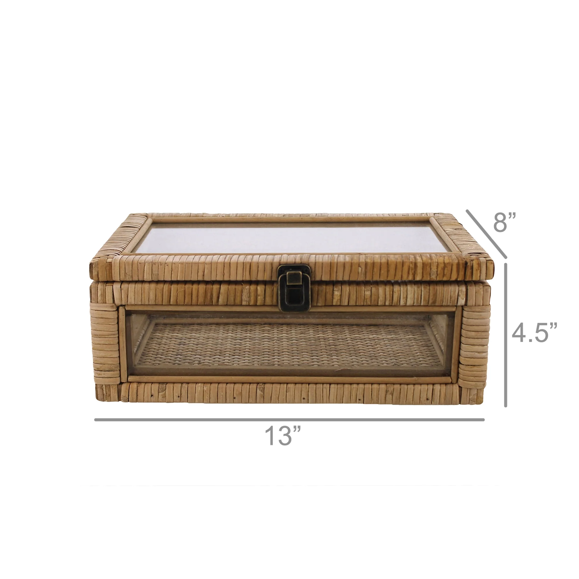 Cayman Case, Rattan - Rectangle - Natural By HomArt - Image 5
