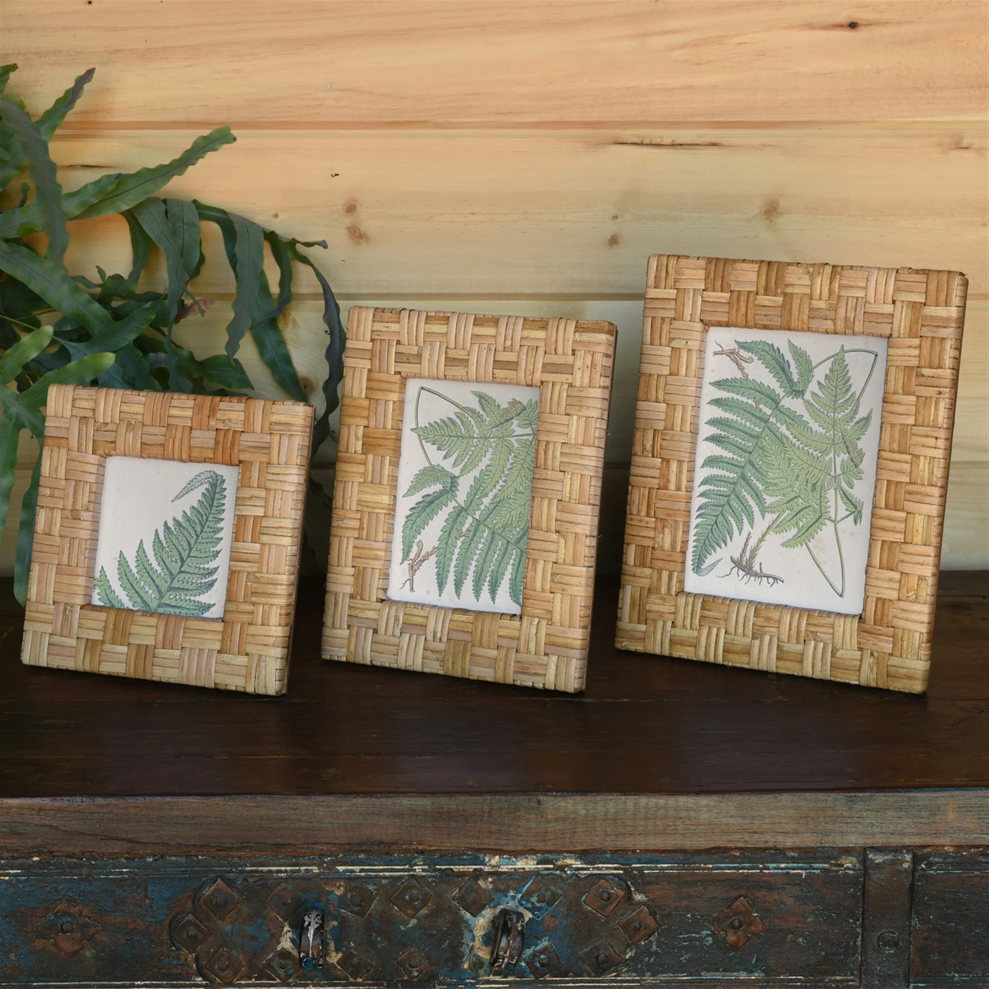 Cayman Frame, Rattan - 4x4 - Natural Set Of 2 By HomArt - Image 6