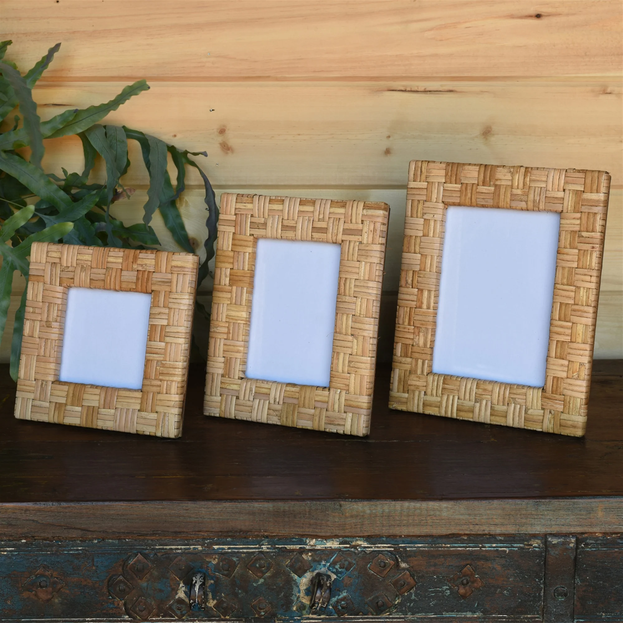 Cayman Frame, Rattan - 5x7 - Natural Set Of 2 By HomArt - Image 5