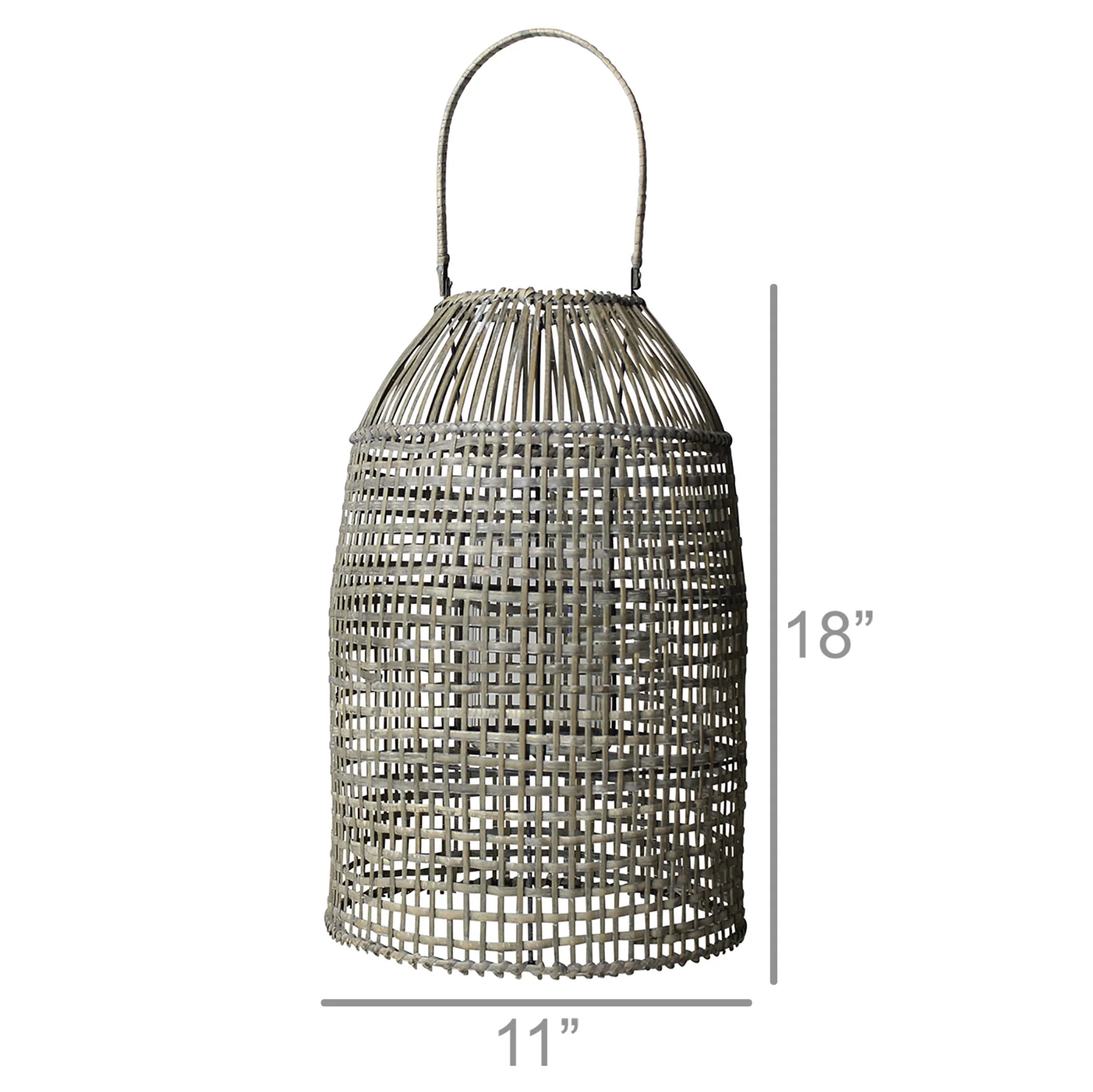 Cayman Lantern, Rattan - Natural By HomArt - Image 4