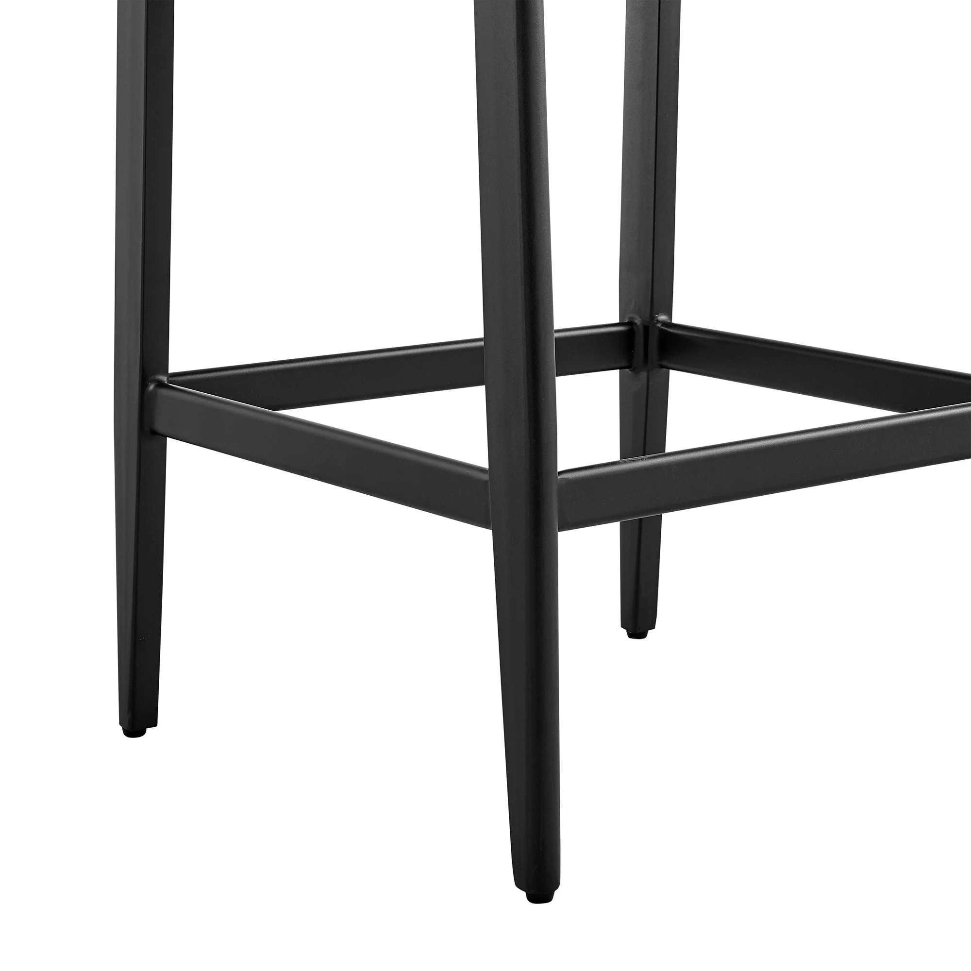 Cayman Outdoor Patio Bar Stool in Aluminum with Gray Cushions By Armen Living - Image 10