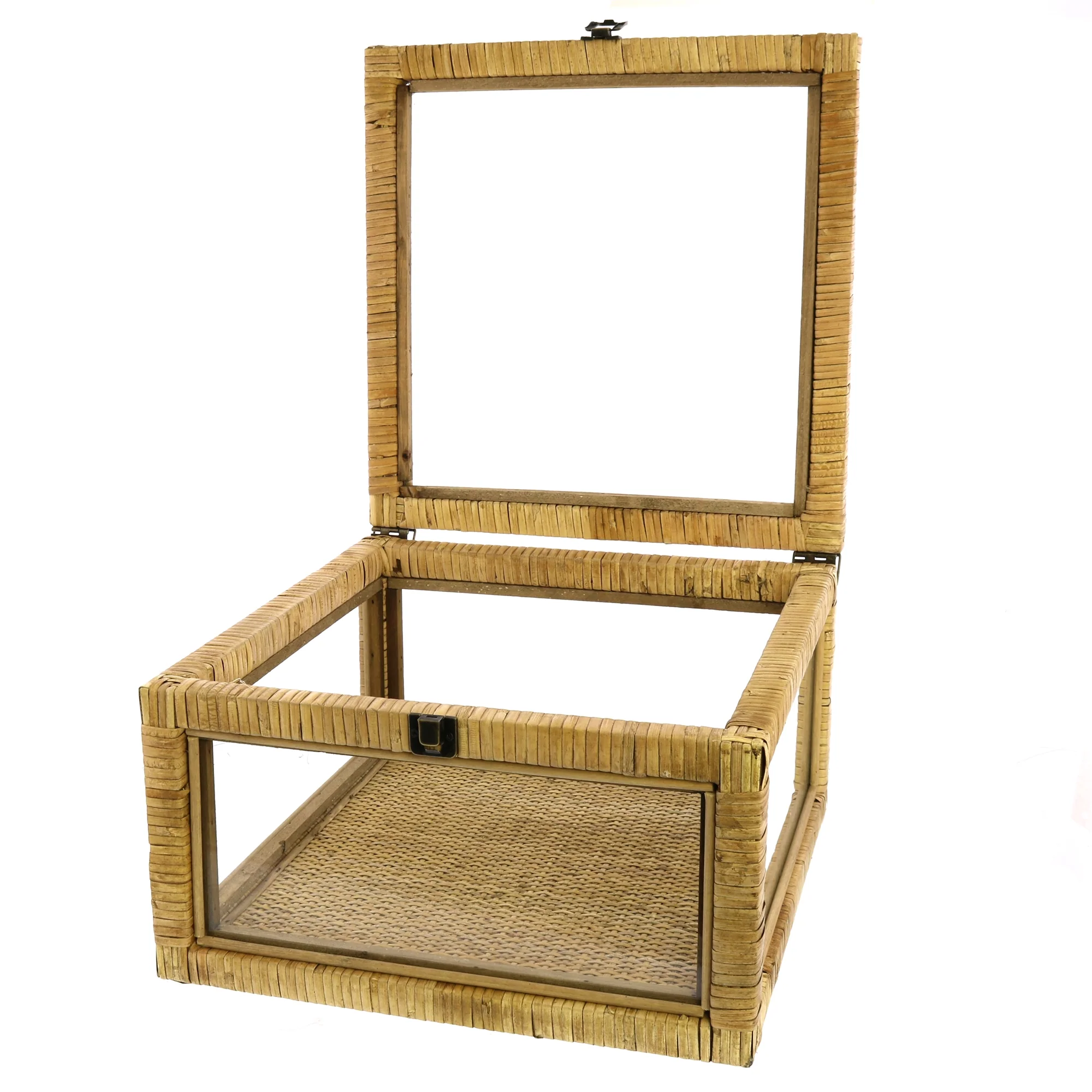 Cayman Rattan and Glass Case By HomArt - Image 5