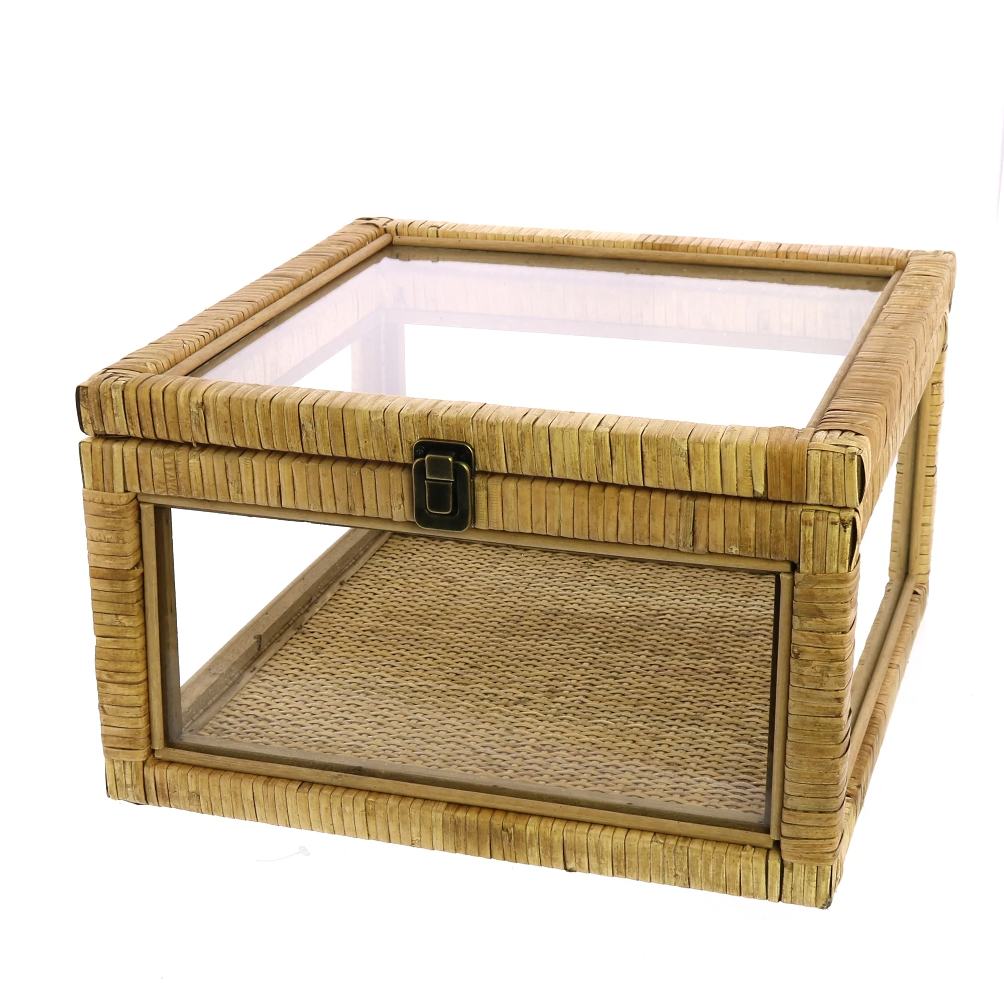 Cayman Rattan and Glass Case By HomArt - Image 6