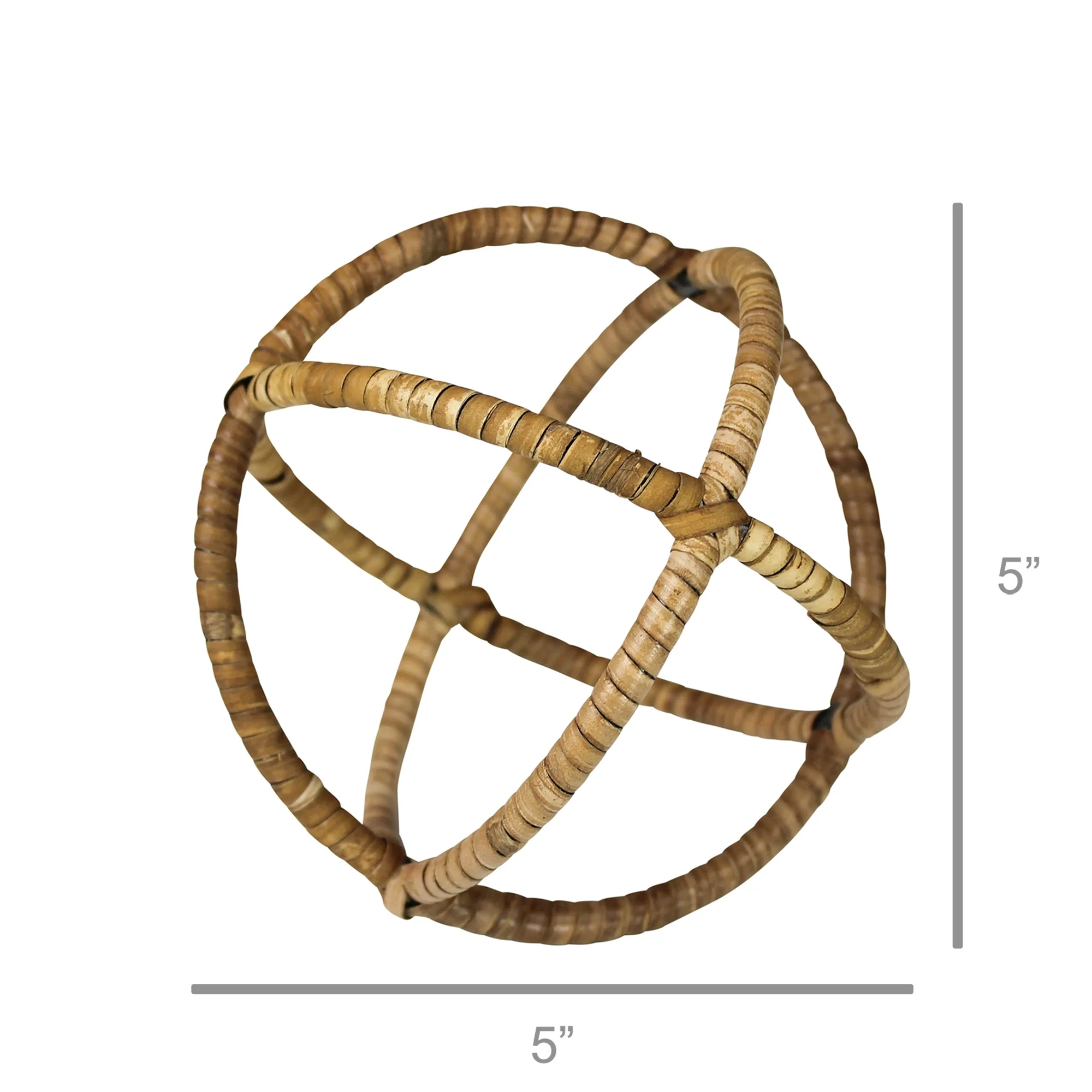 Cayman Rattan Sphere - Small Set Of 2 By HomArt - Image 2