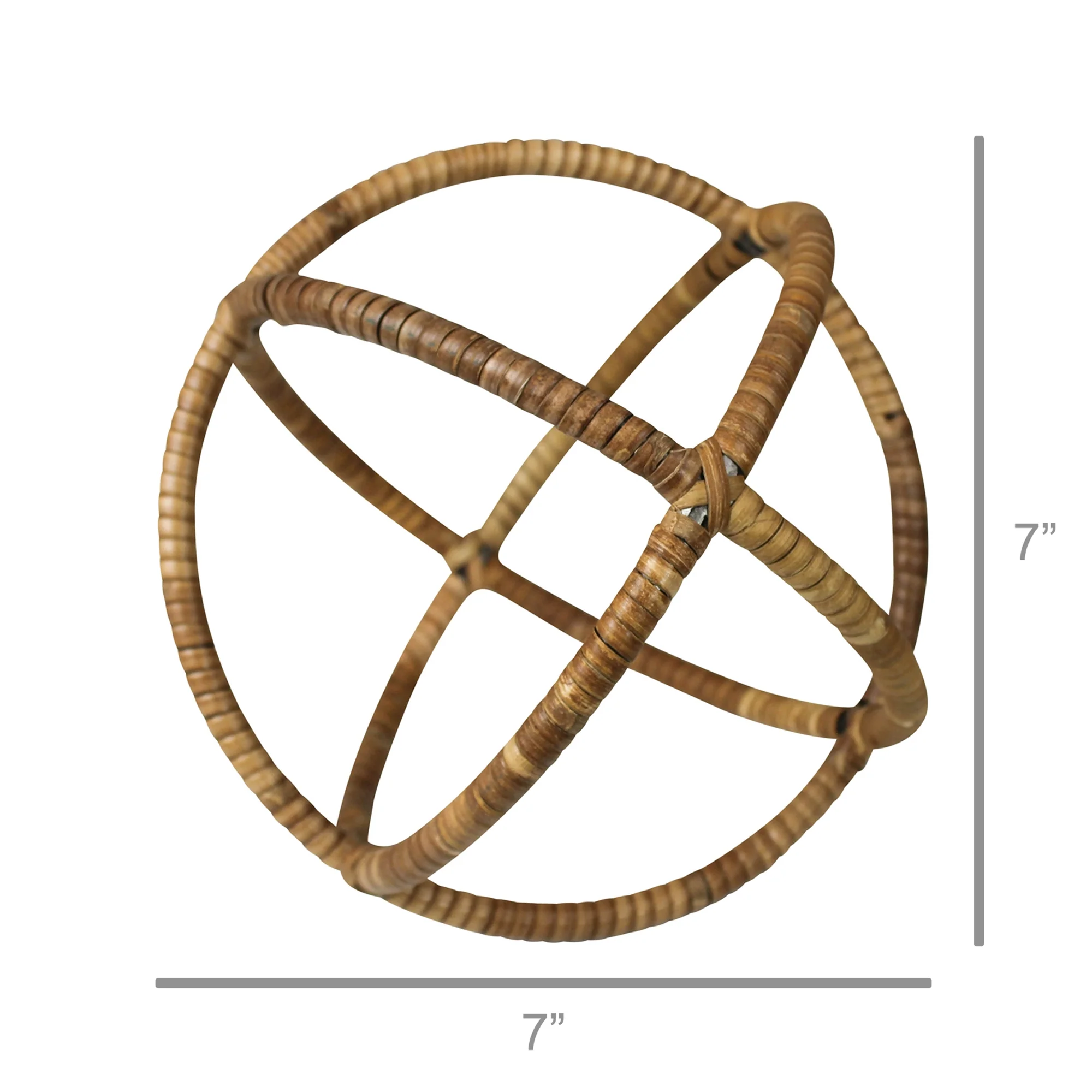 Cayman Rattan Sphere - Small Set Of 2 By HomArt - Image 4