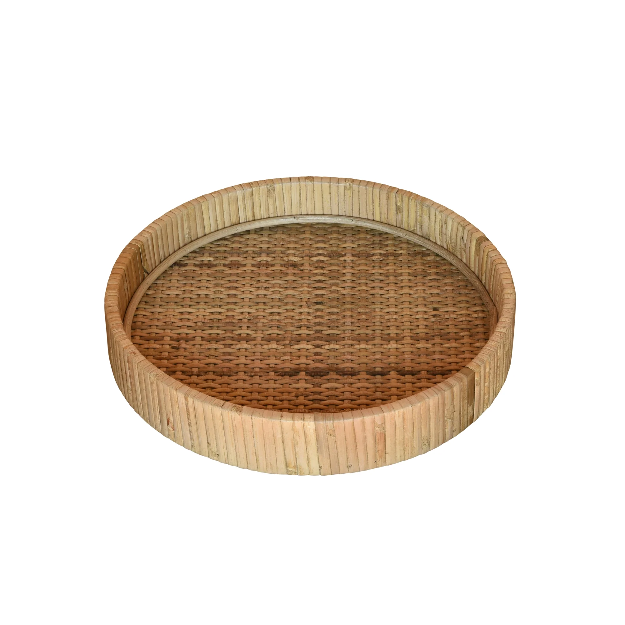 Cayman Tray, Rattan - Small - Natural Set Of 2 By HomArt - Image 2