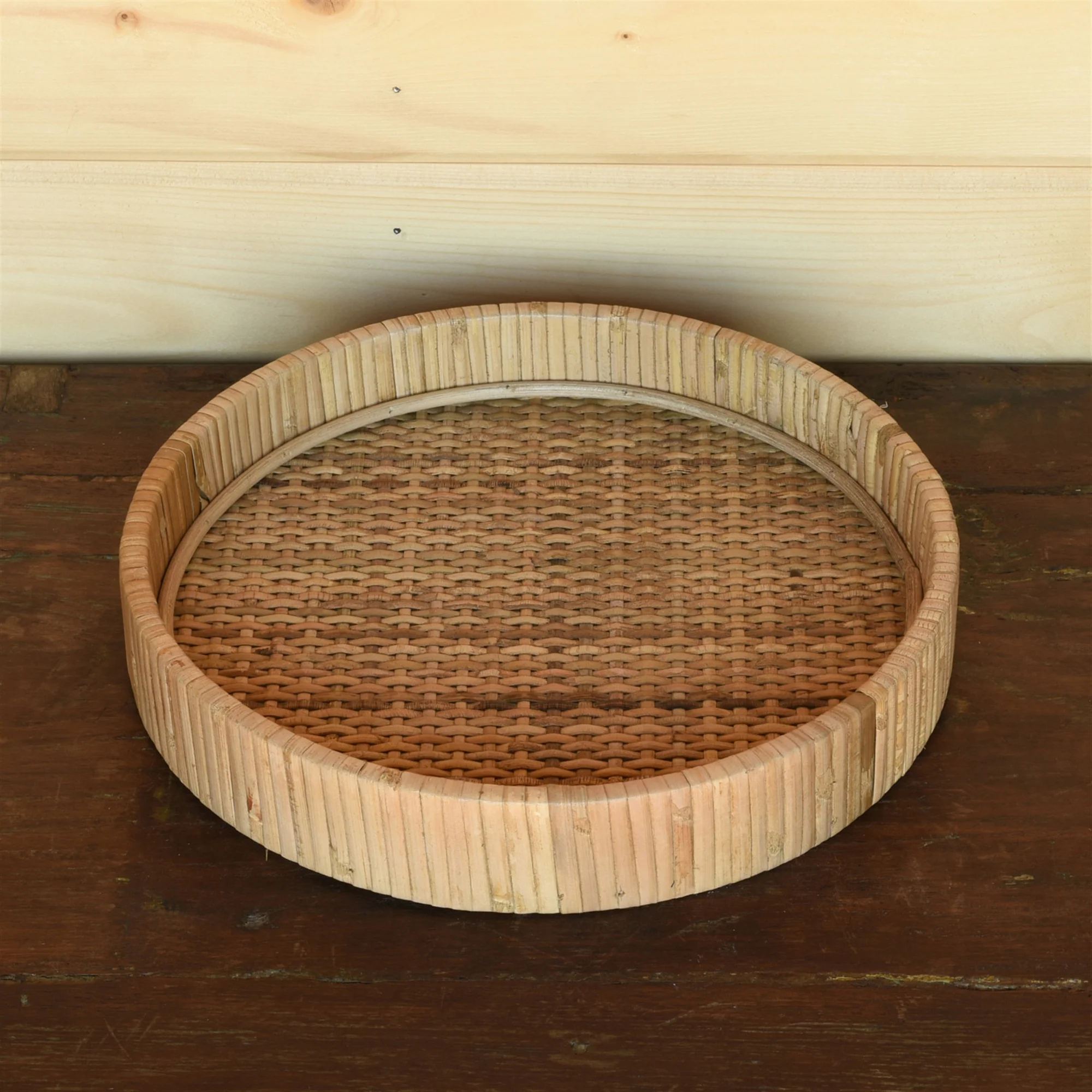 Cayman Tray, Rattan - Small - Natural Set Of 2 By HomArt - Image 3