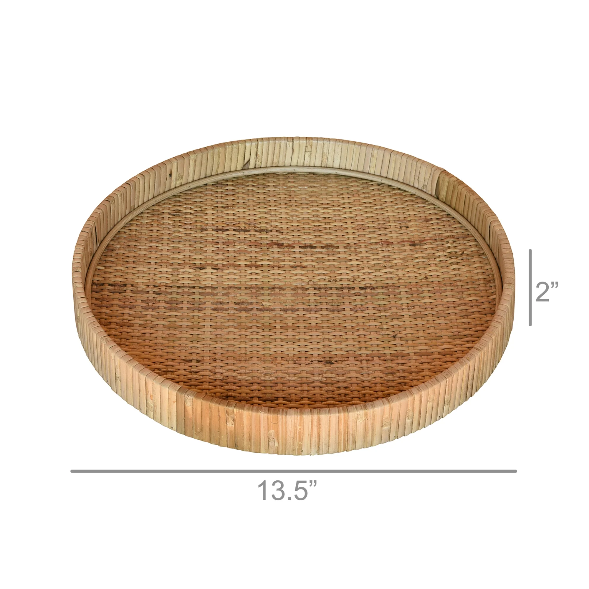 Cayman Tray, Rattan - Small - Natural Set Of 2 By HomArt - Image 9