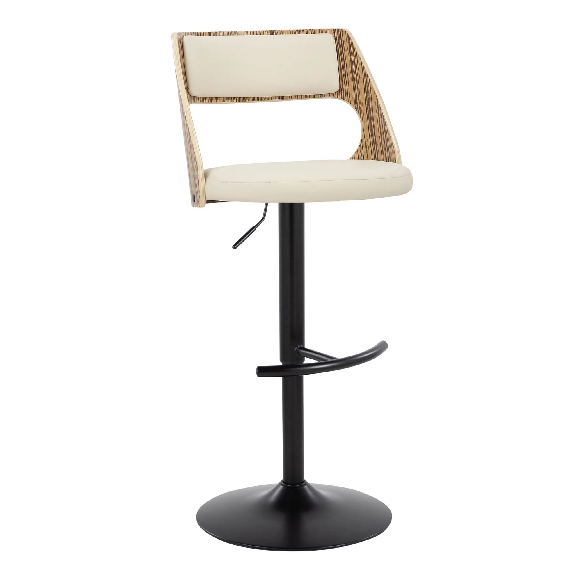 Cecina Adjustable Barstool - Set of 2 By LumiSource - BS-CECINAPU-RT2 BKZBCR2 - Image 6