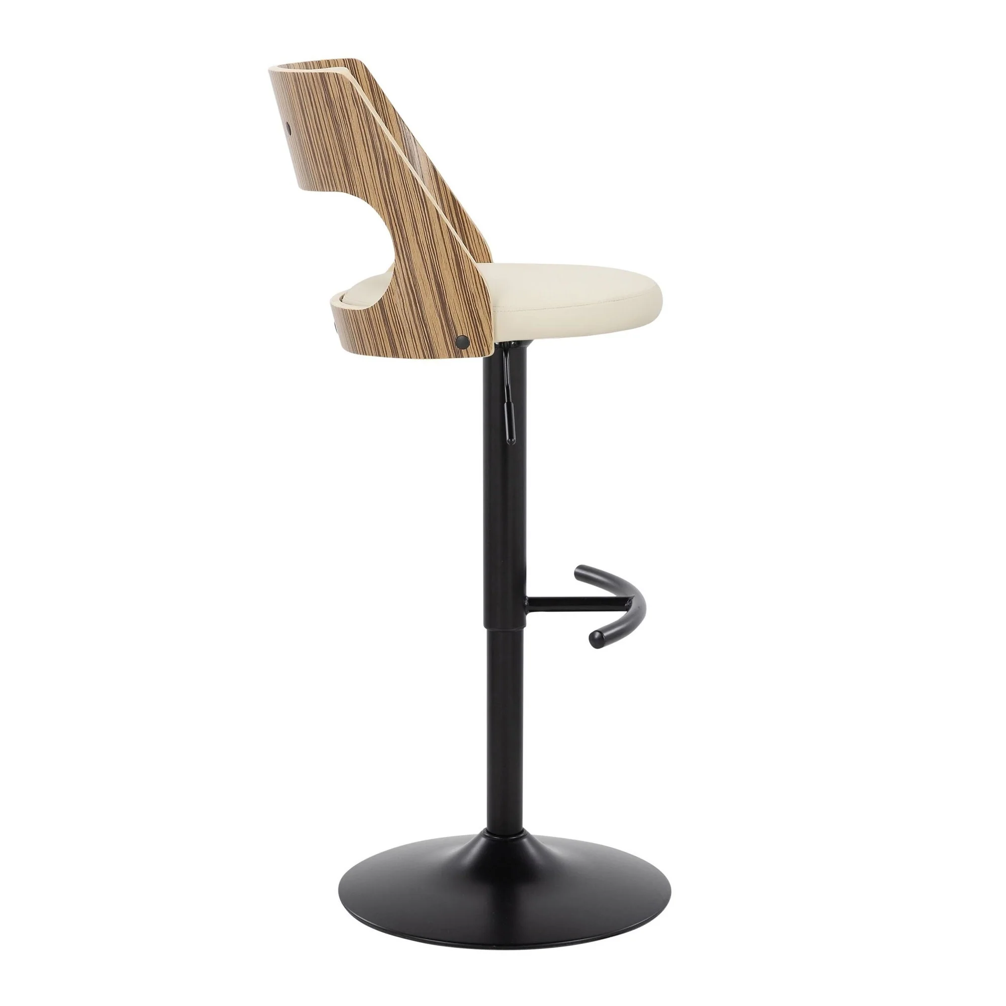 Cecina Adjustable Barstool - Set of 2 By LumiSource - BS-CECINAPU-RT2 BKZBCR2 - Image 7
