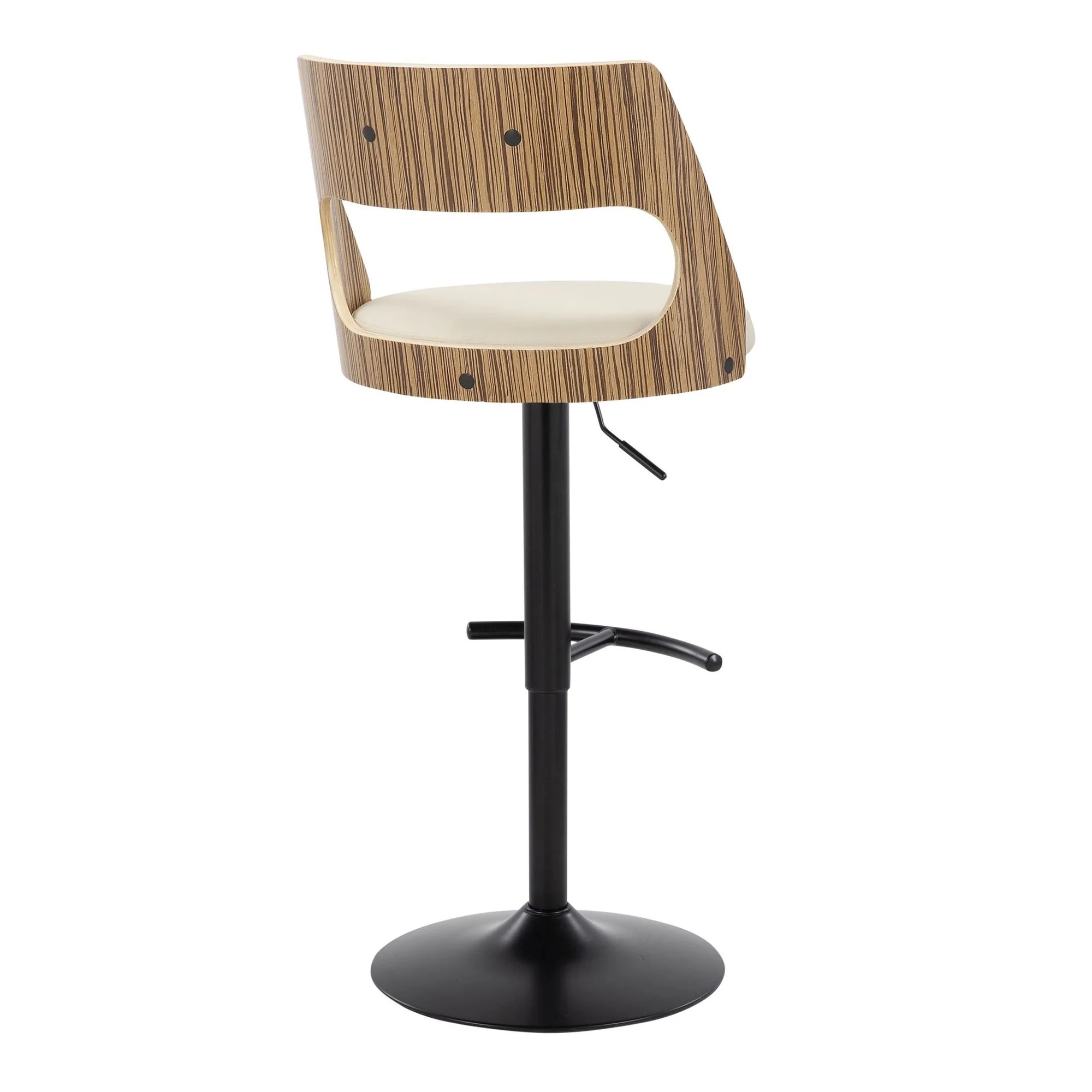 Cecina Adjustable Barstool - Set of 2 By LumiSource - BS-CECINAPU-RT2 BKZBCR2 - Image 8