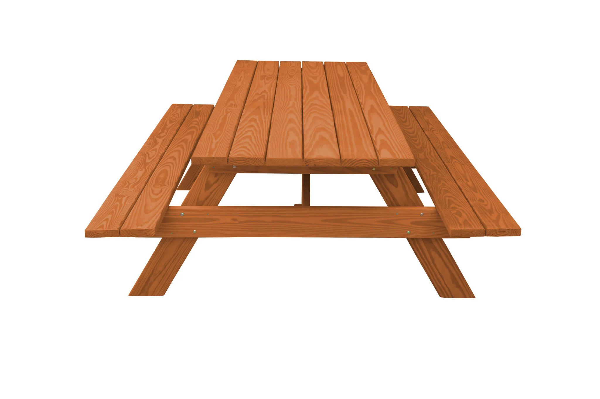 Cedar Chest Solid Wood Outdoor Picnic Table By Homeroots - Image 4