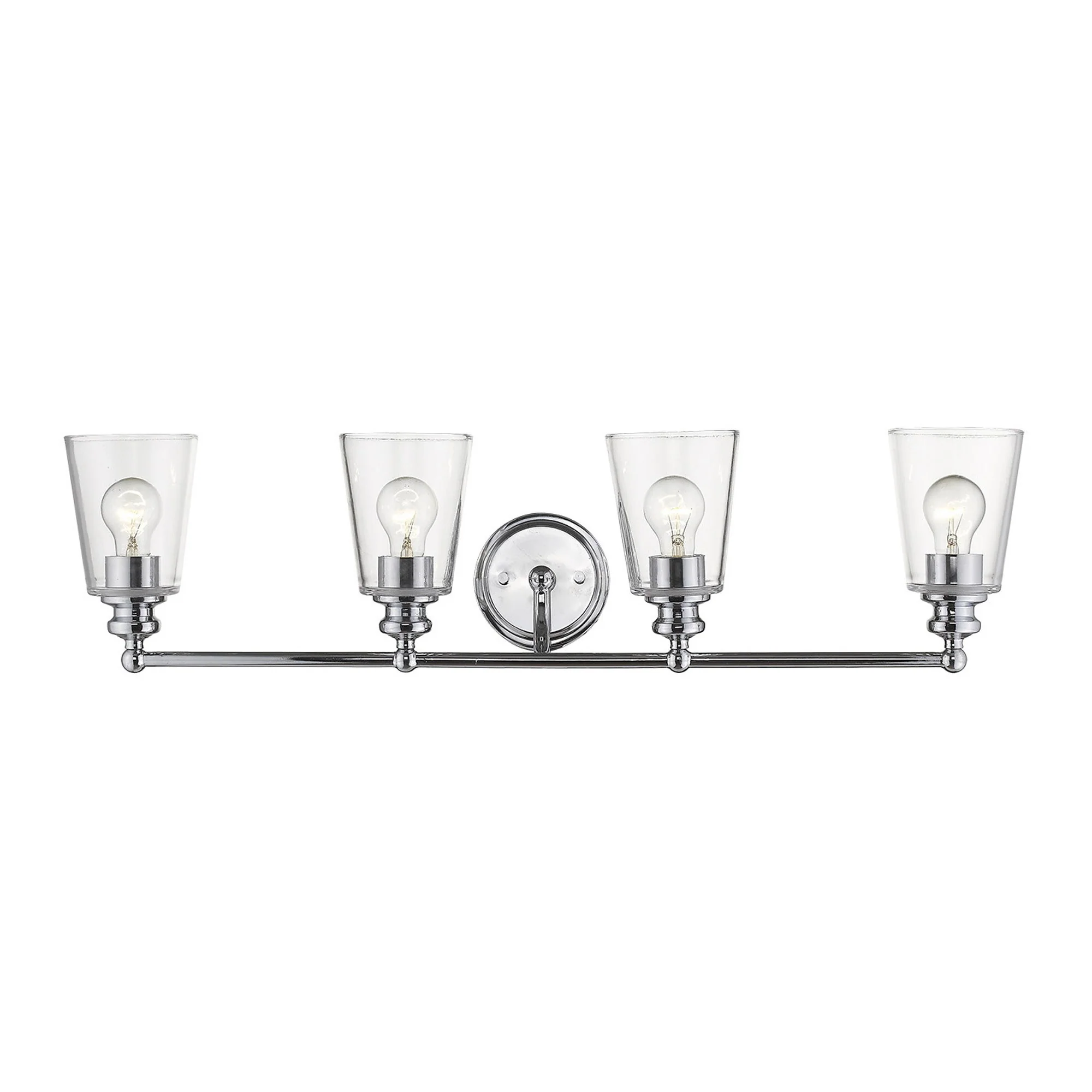 Ceil 4-Light Chrome Vanity By Homeroots - Image 4