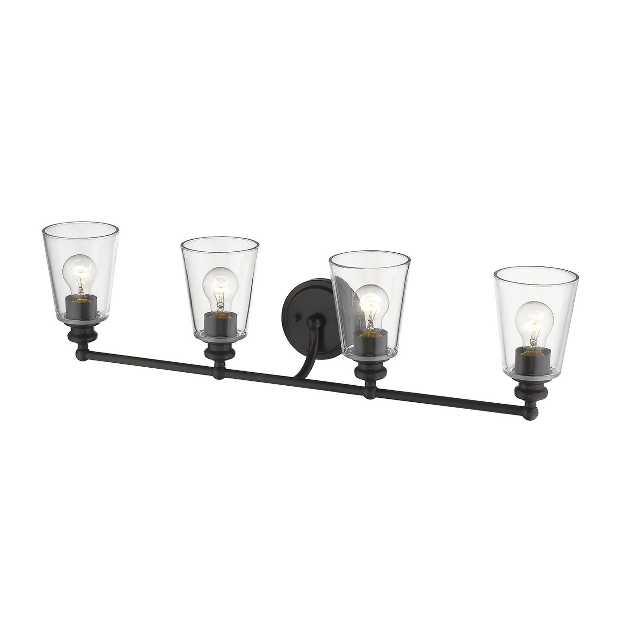 Ceil 4-Light Oil-Rubbed Bronze Vanity By Homeroots - Image 3