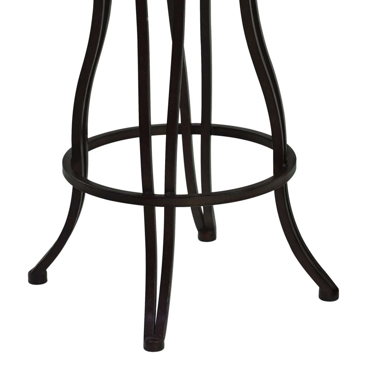 Celeste 26" Counter Height Metal Swivel Barstool By Armen Living - Image 6