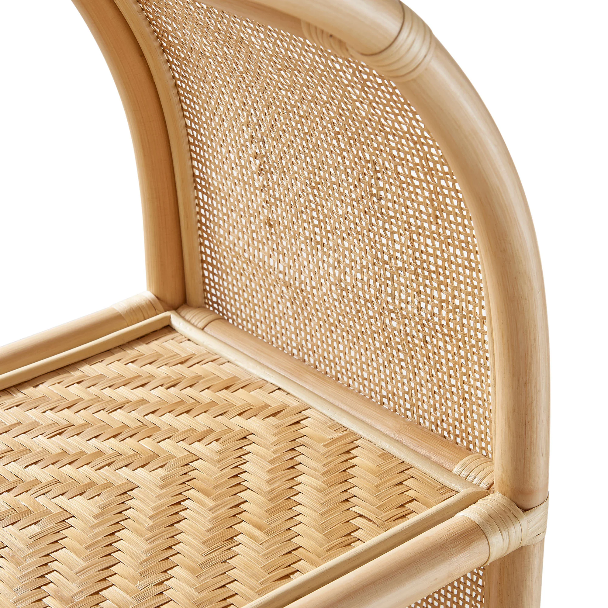 Celeste 67 Inch Tall Arched Natural Rattan Bookshelf by Modway - Image 14