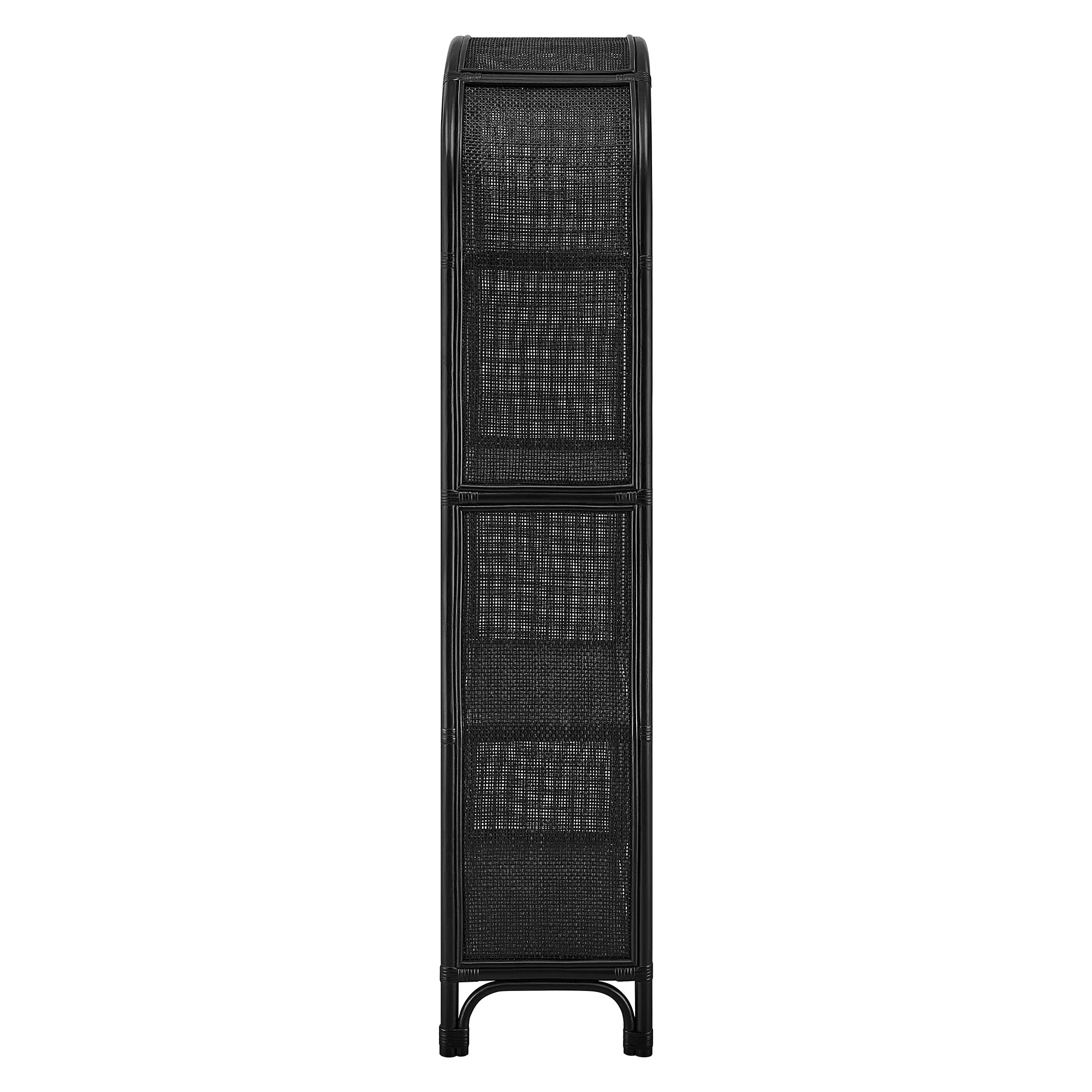 Celeste 67 Inch Tall Arched Natural Rattan Bookshelf by Modway - Image 3