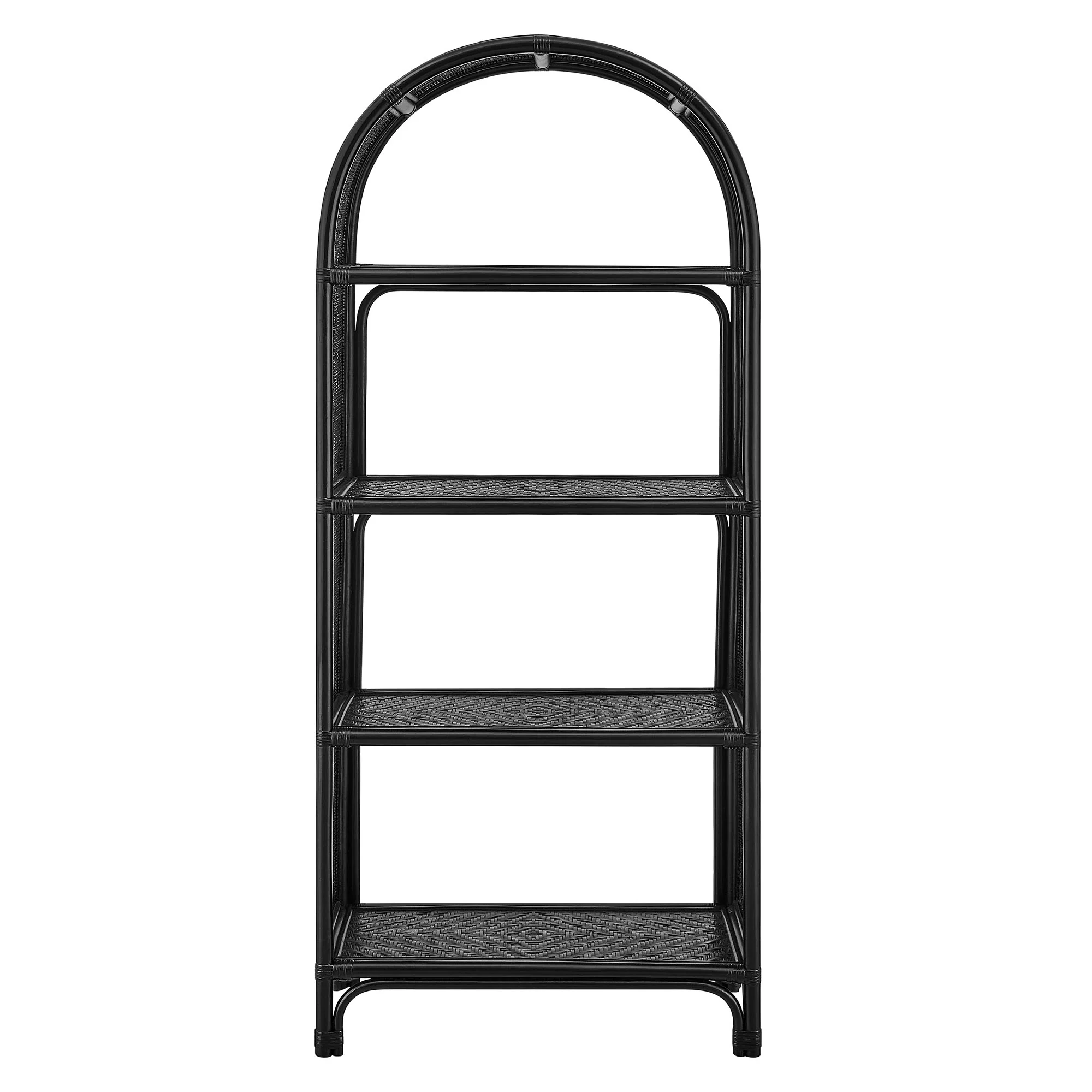 Celeste 67 Inch Tall Arched Natural Rattan Bookshelf by Modway - Image 4