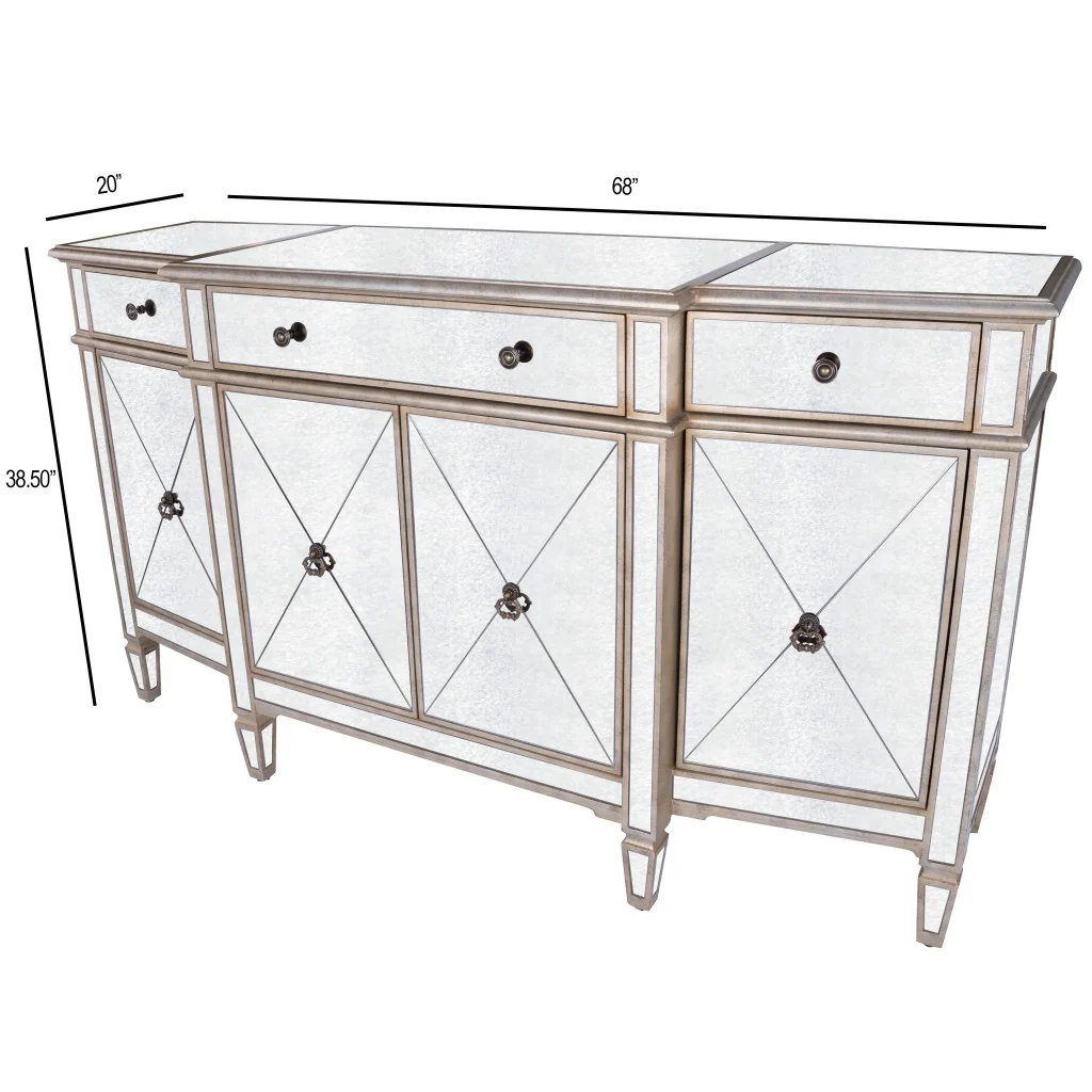 Celeste Mirrored Buffet By Homeroots - Image 9