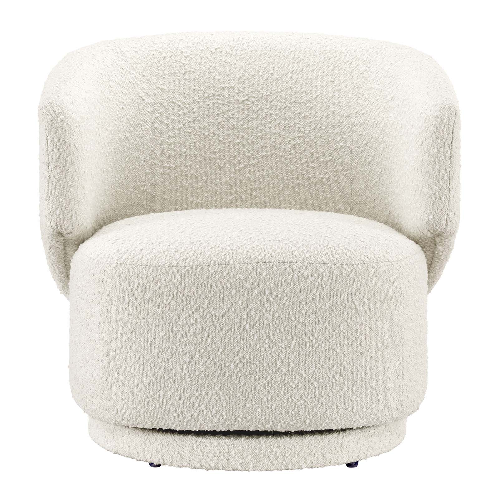 Celestia Boucle Fabric Fabric and Wood Swivel Chair By Modway - EEI-6357 - Image 12