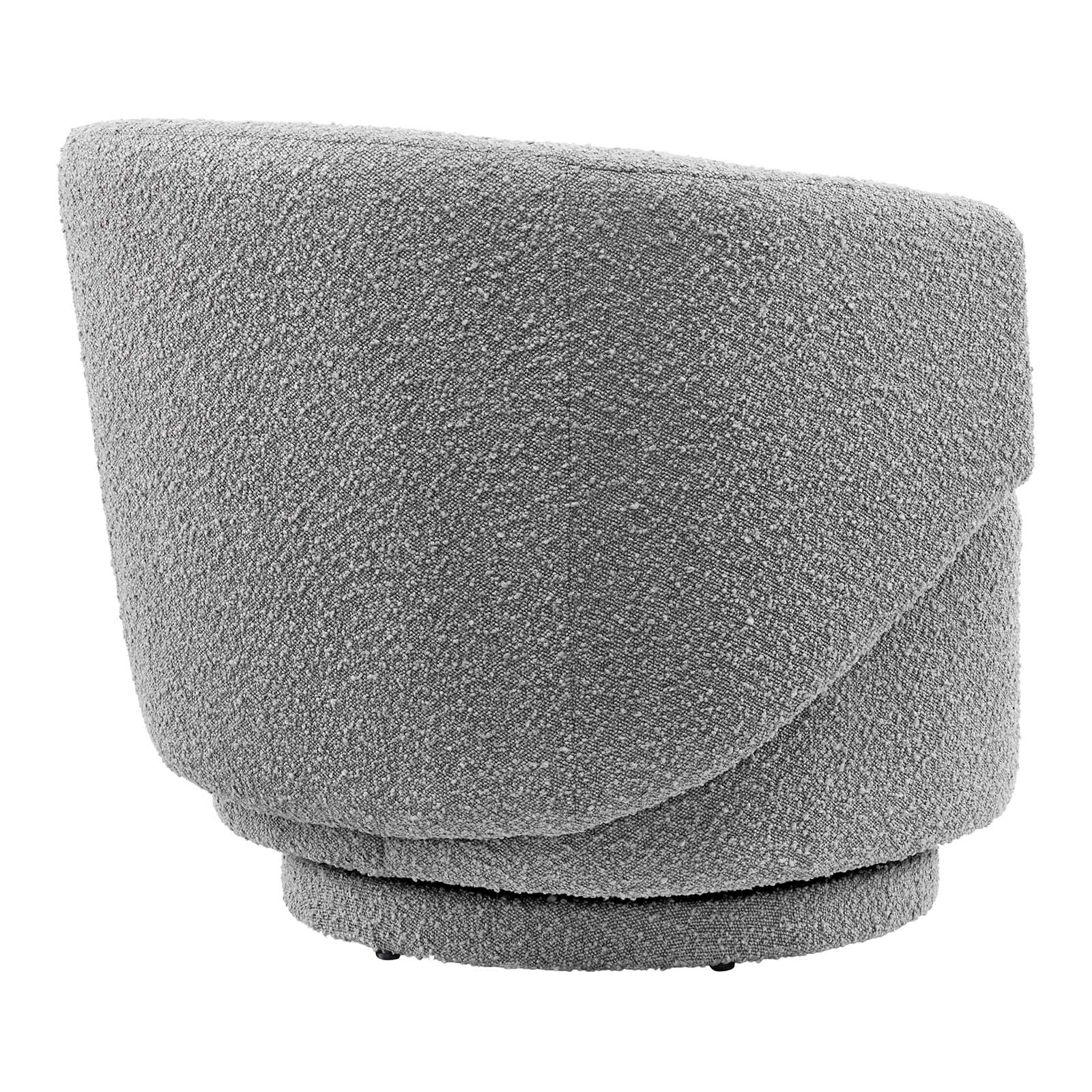 Celestia Boucle Fabric Fabric and Wood Swivel Chair By Modway - EEI-6357 - Image 19