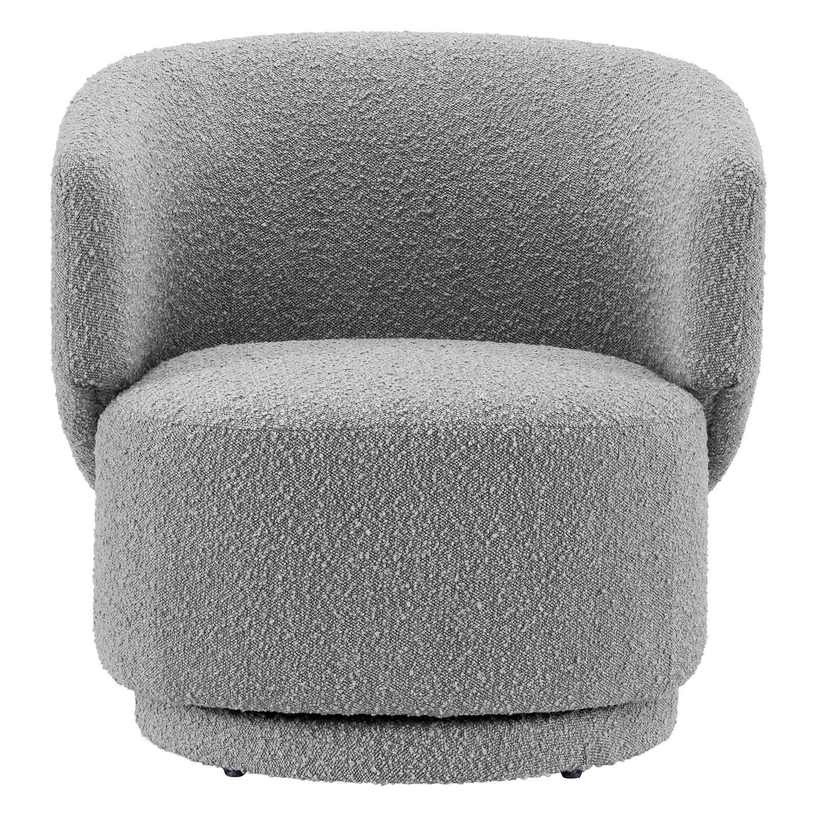 Celestia Boucle Fabric Fabric and Wood Swivel Chair By Modway - EEI-6357 - Image 20
