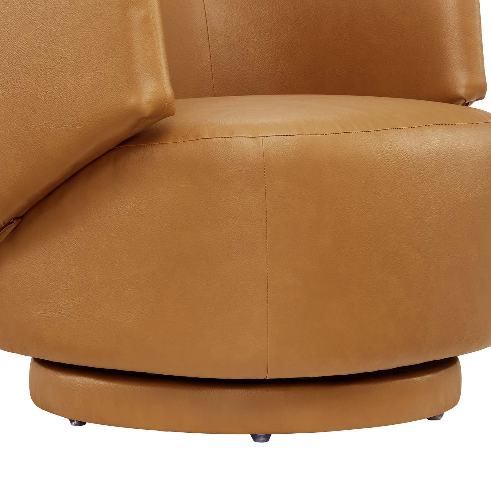 Celestia Vegan Leather Fabric and Wood Swivel Chair By Modway - EEI-6358 - Image 6