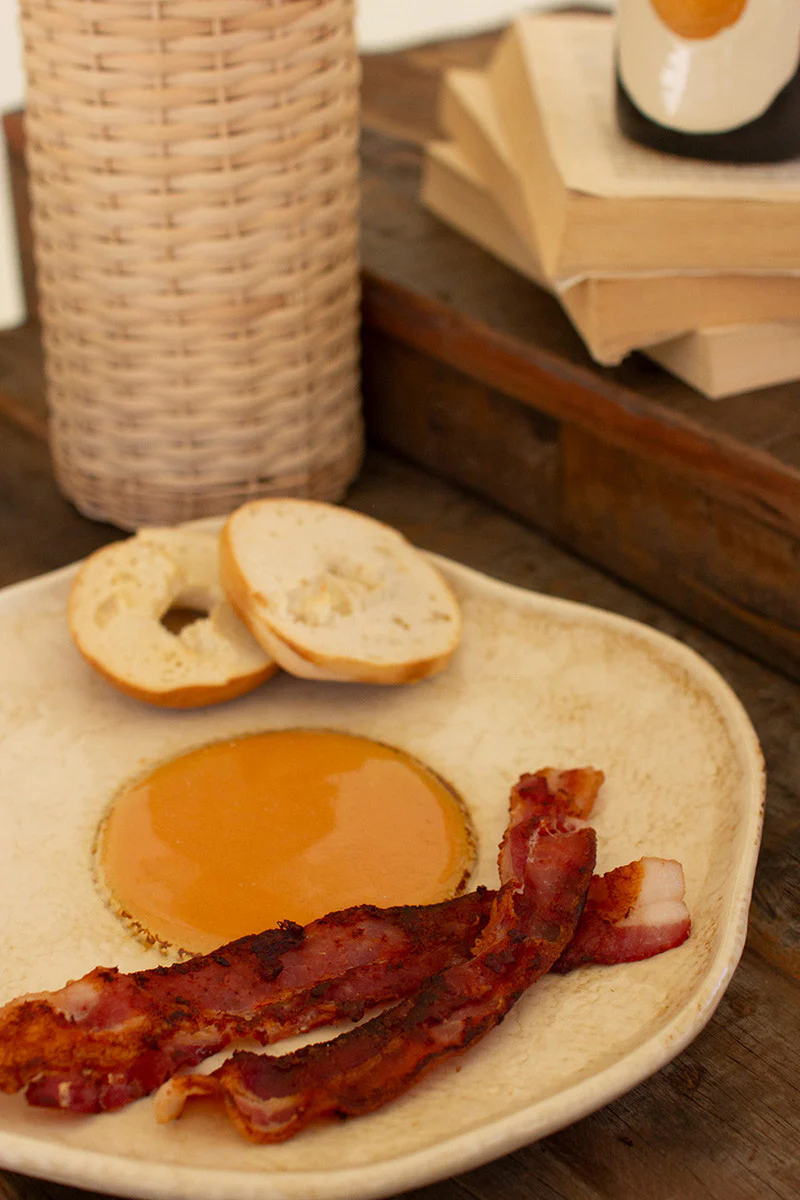 Ceramic Fried Egg Platter (Min 4) By Kalalou - Image 2