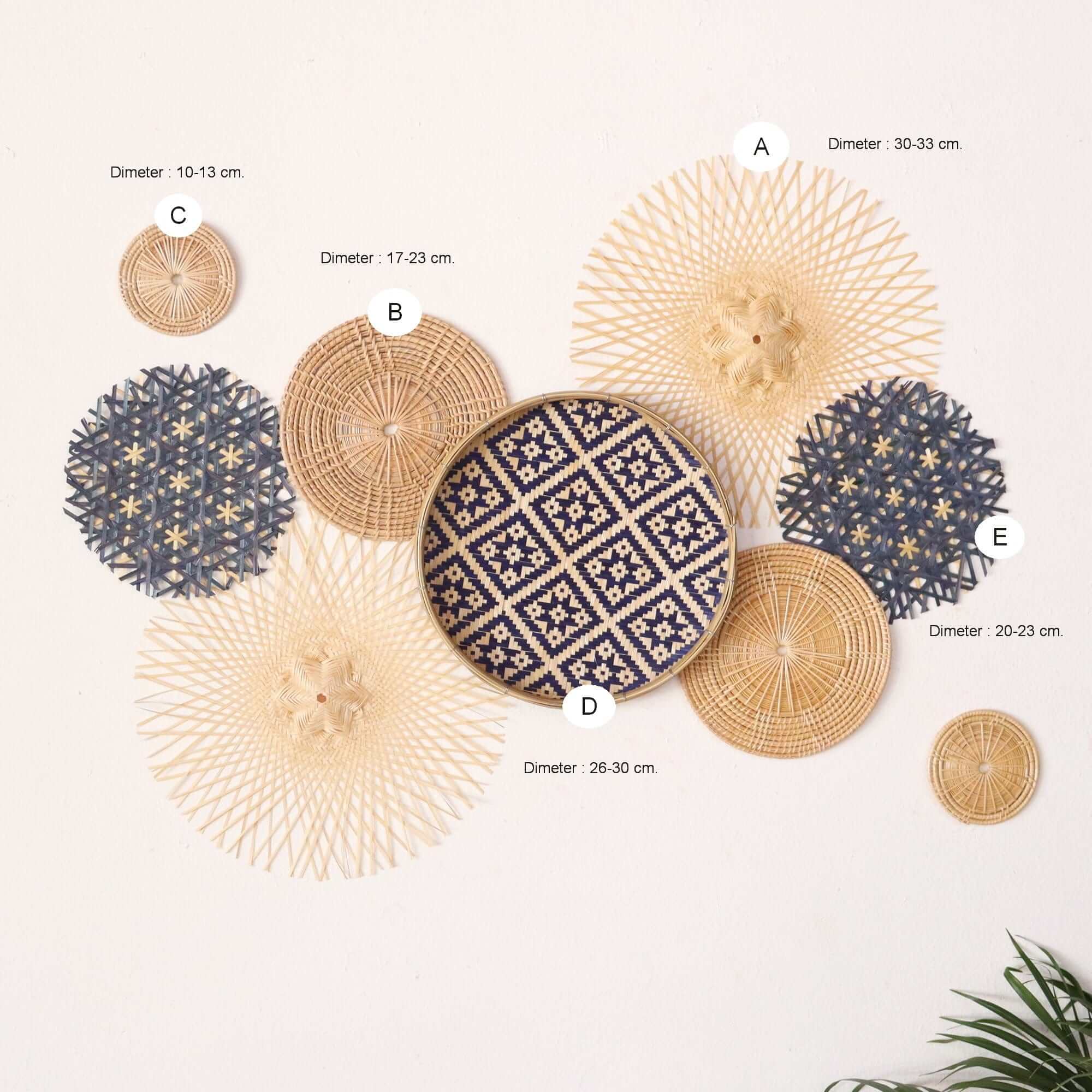 Cha Ma - Wall Hanging Decor Set Of 9 By Thaihome - Image 2