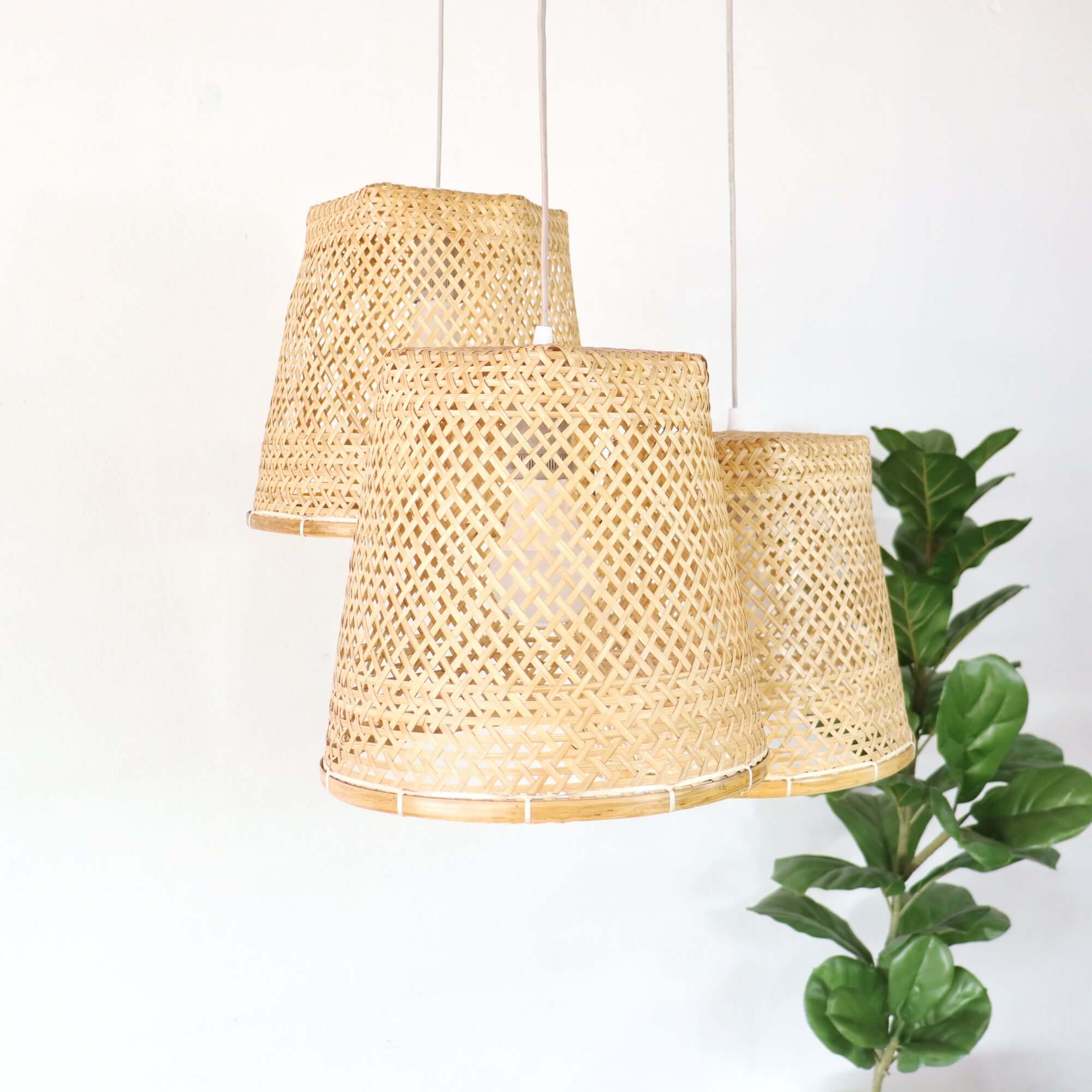 Cha Ya Nee - Bamboo Pendant Light Shade By Thaihome - Image 3