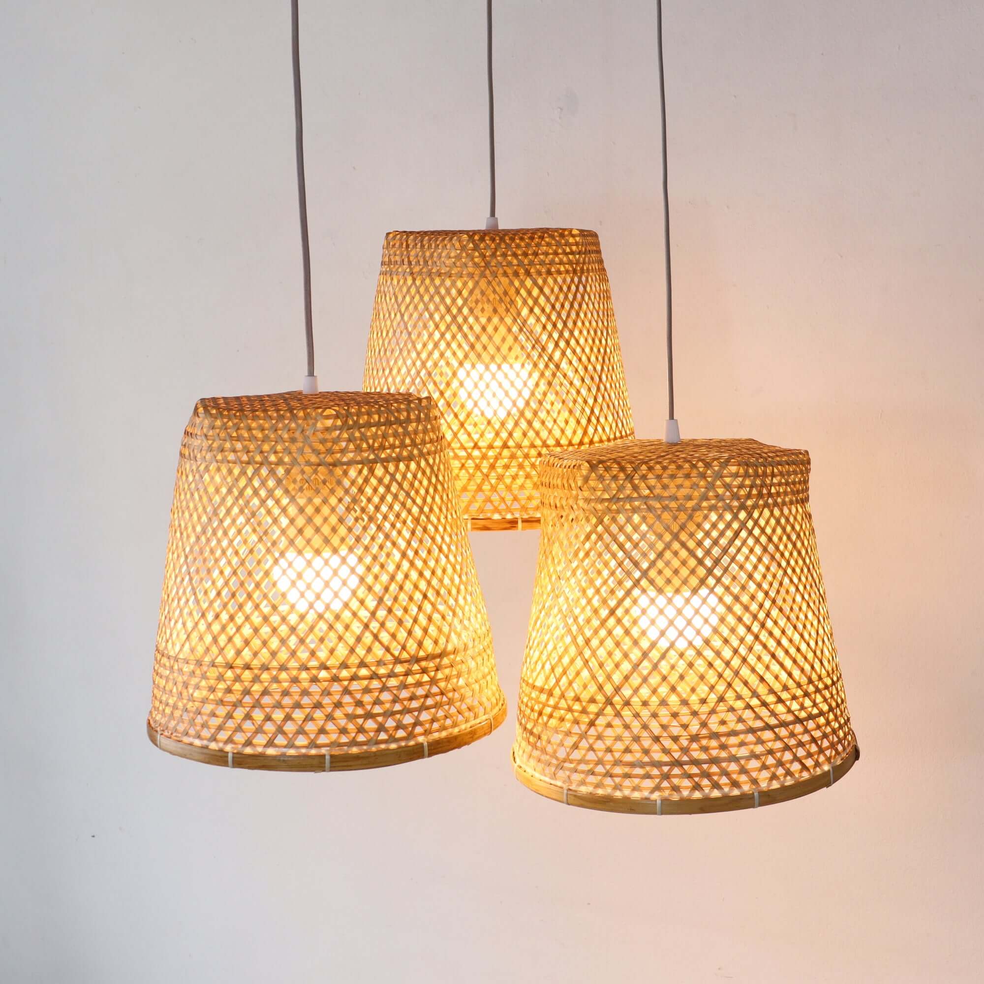 Cha Ya Nee - Bamboo Pendant Light Shade By Thaihome - Image 4