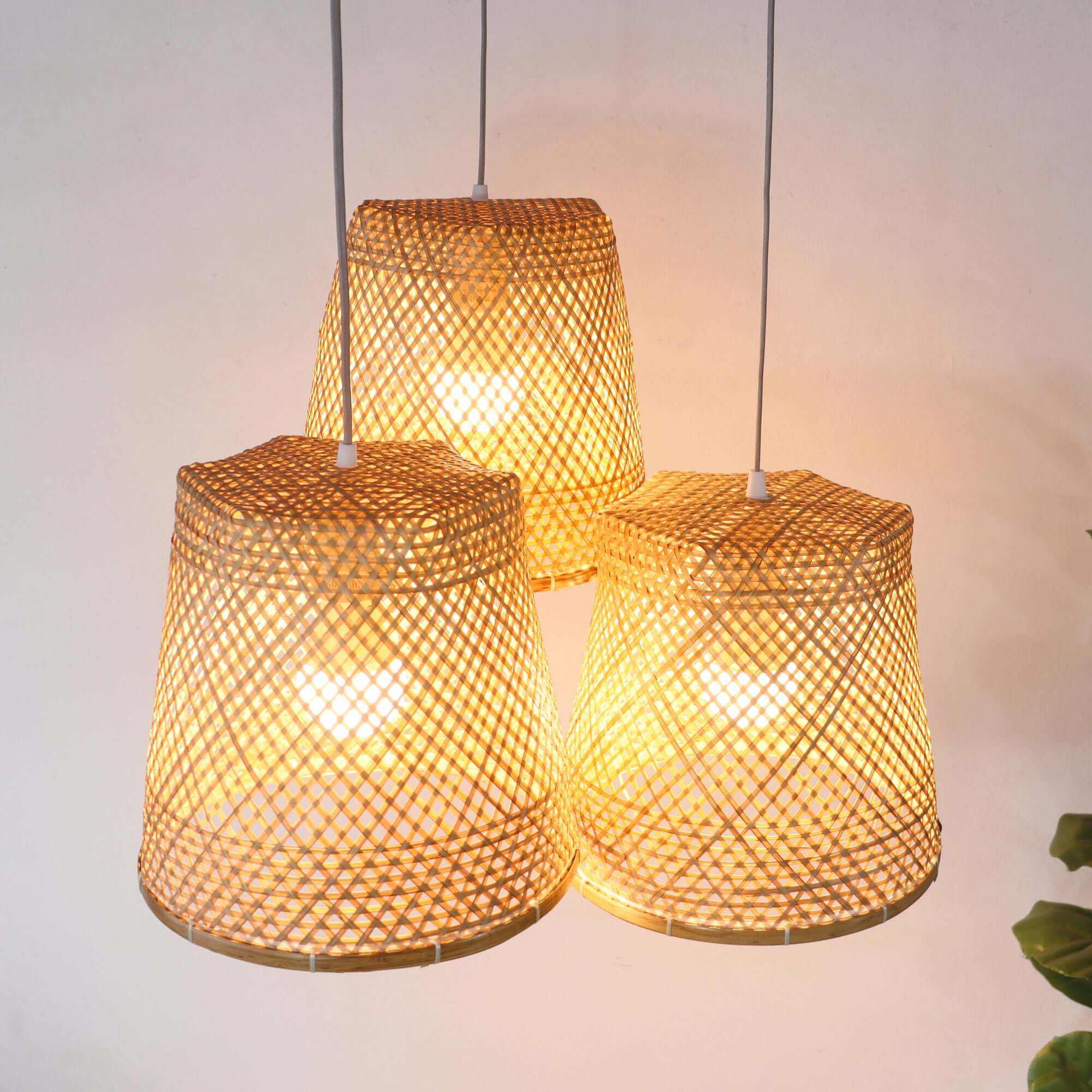 Cha Ya Nee - Bamboo Pendant Light Shade By Thaihome - Image 5
