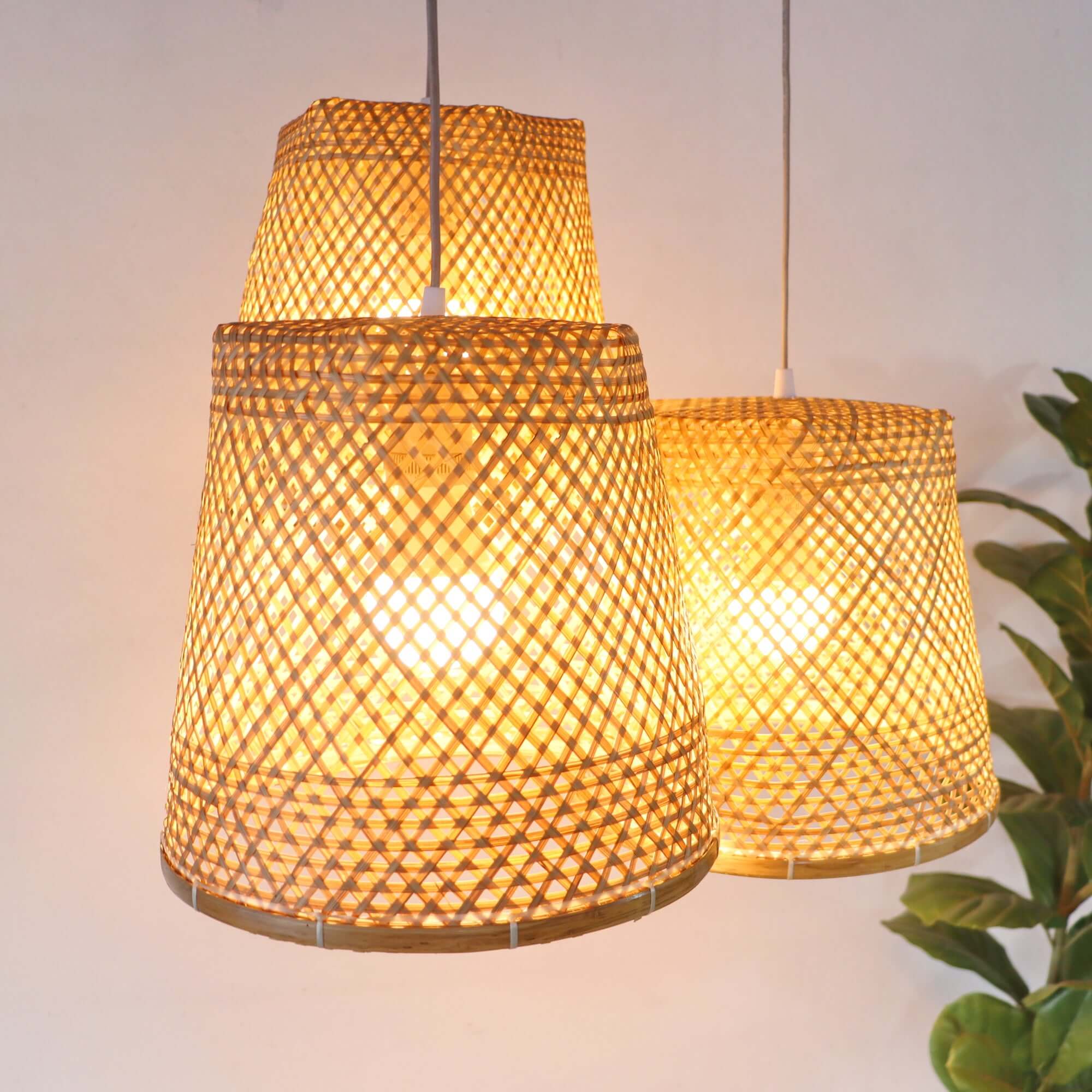 Cha Ya Nee - Bamboo Pendant Light Shade By Thaihome - Image 6