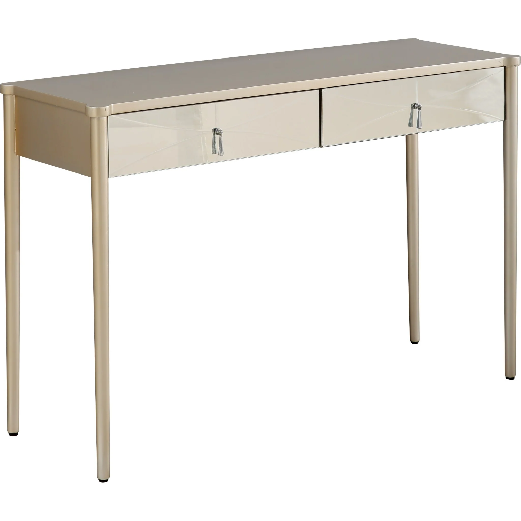 Champagne Finish Console Table By Homeroots - Image 3