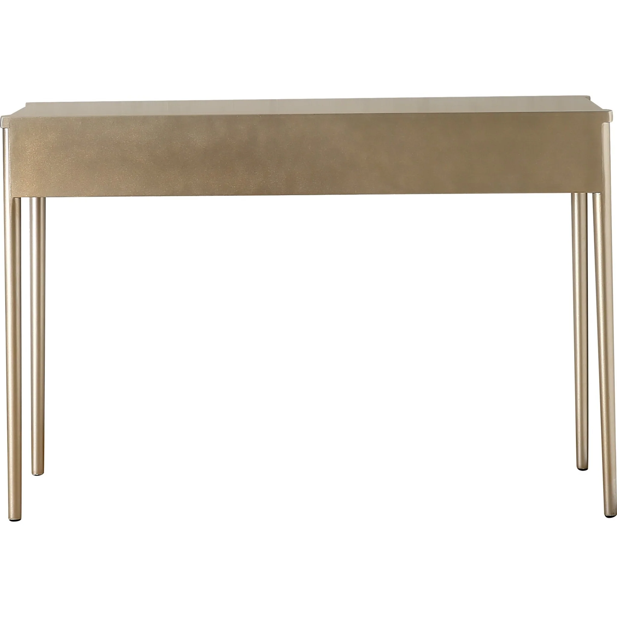Champagne Finish Console Table By Homeroots - Image 5