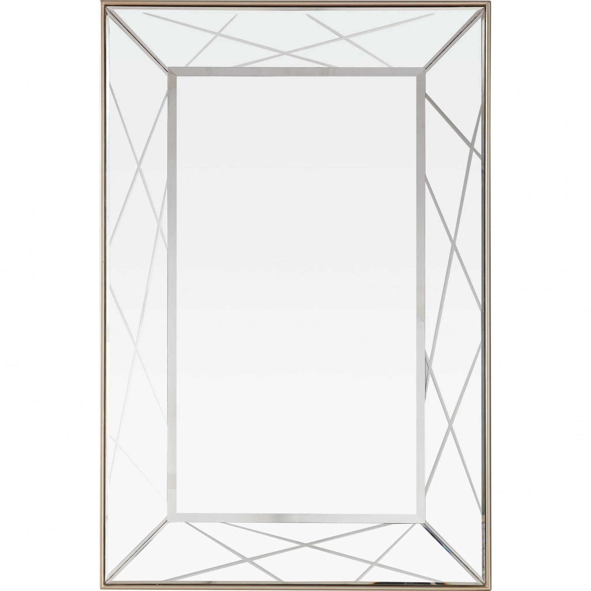 Champagne Finish Mirror and Console Table By Homeroots - 396817 - Image 6